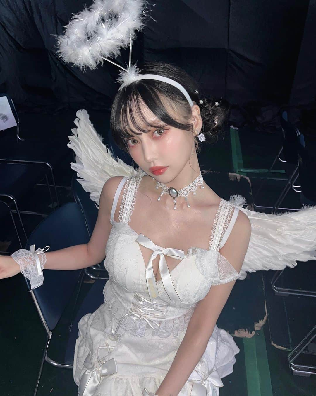 中村里砂さんのインスタグラム写真 - (中村里砂Instagram)「関コレいきました！ LARMEステージは @sugarnine_official の👼🏻♡  ともだちやミャクミャクに会えて嬉しい一日🫀♥️」8月7日 14時24分 - risa_doll_