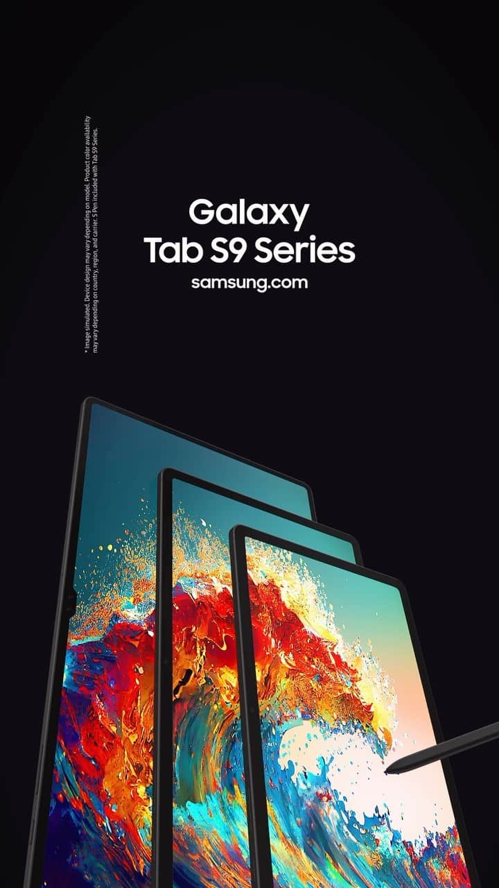 Galaxy Mobile Japanのインスタグラム：「先日の Galaxy Unpacked で発表された Galaxy Tab S9 Series📱   軽量かつスリムなデザインにより、持ち運びが便利に。 Dynamic AMOLED（有機EL）搭載で、クリアで快適な視聴体験をお届け。   さらに、次世代プロセッサー「Snapdragon 8 Gen 2」でワンランク上のゲーミング体験を実現します🎉   #GalaxyTabS9 Series の詳細は @samsungjpn プロフィールトップのURLからチェック✅   #Samsung #Galaxy #タブレット」