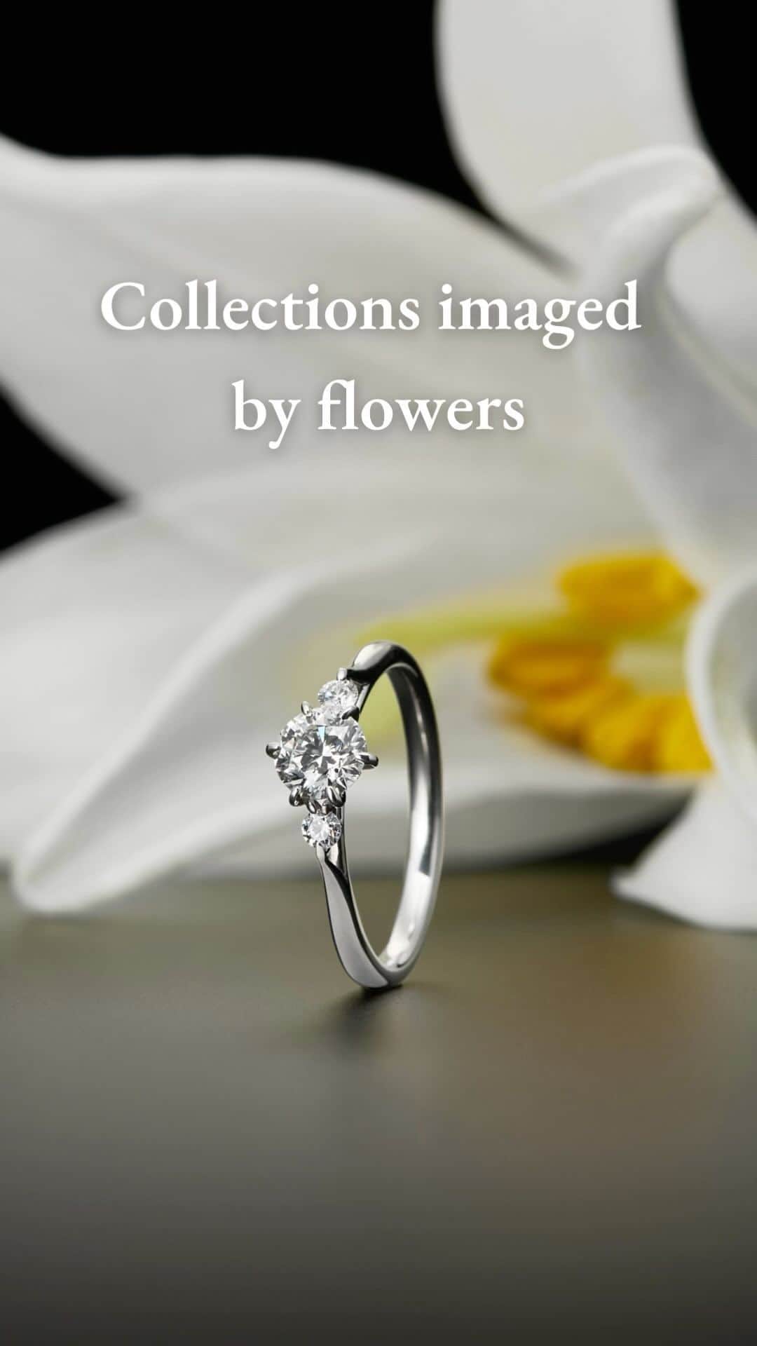ラザール ダイヤモンド ブティック公式 | 婚約・結婚指輪のインスタグラム：「Collections imaged by flowers ￣￣￣￣￣￣￣￣￣￣￣￣￣￣￣ 花嫁の心をとらえて離さない 可憐でリュクスなフラワーモチーフの婚約指輪をご紹介。  指もとに愛の花を咲かせて。  #lazarediamond #ラザールダイヤモンド #婚約指輪 #エンゲージリング #NEWYORK #NYC #ダイヤモンド #ダイヤモンドリング #ブライダルリング #ブライダルリング専門店」