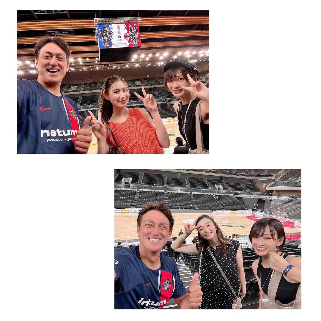 ICCHANのインスタグラム：「. 7/31、8/2に有明アリーナにて行われた パリ・サン＝ジェルマン ハンドボールジャパンツアー ジークスター東京戦と日本代表戦を観戦しに行きました～🤾‍♂️✨‼️ . . 選手の方の体格の大きさ、プレーの迫力、ボールの音、パスやシュートの鮮やかさやスピード等々、、 目の前で繰り広げられる世界レベルの戦いに試合中終始魅入り、奥深さに感動しました😭 . . ジークスター戦で国内開催ハンドボール試合最多観客数を10,304人と更新したと思いきや更に日本代表戦では10,801人と観客数を更新！ . 色んな歴史的な瞬間に立ち会うことが出来て感動しました😭 . 大会のアナウンスはパトリック・ユウさん✨ 本当にいつも会場全体が一体となって盛り上がり、でもまるで隣にいらっしゃるのかなくらい1人で観戦していた自分がひとりじゃないって感じるような温かくてパワーのあるMC、、本当に耳福でいつも勉強させて頂いております😭お話もありがとうございました😭✨ . . 1日目は優美さん、2日目は瑠夏さんにもお会いできてすごく嬉しかったです🥺✨ お写真ご一緒させて頂いてありがとうございます😊🌈✨ . . 色んなスポーツ楽しめて幸せな今年✨ 活力頂いて頑張るぞーっ(*^^*)」