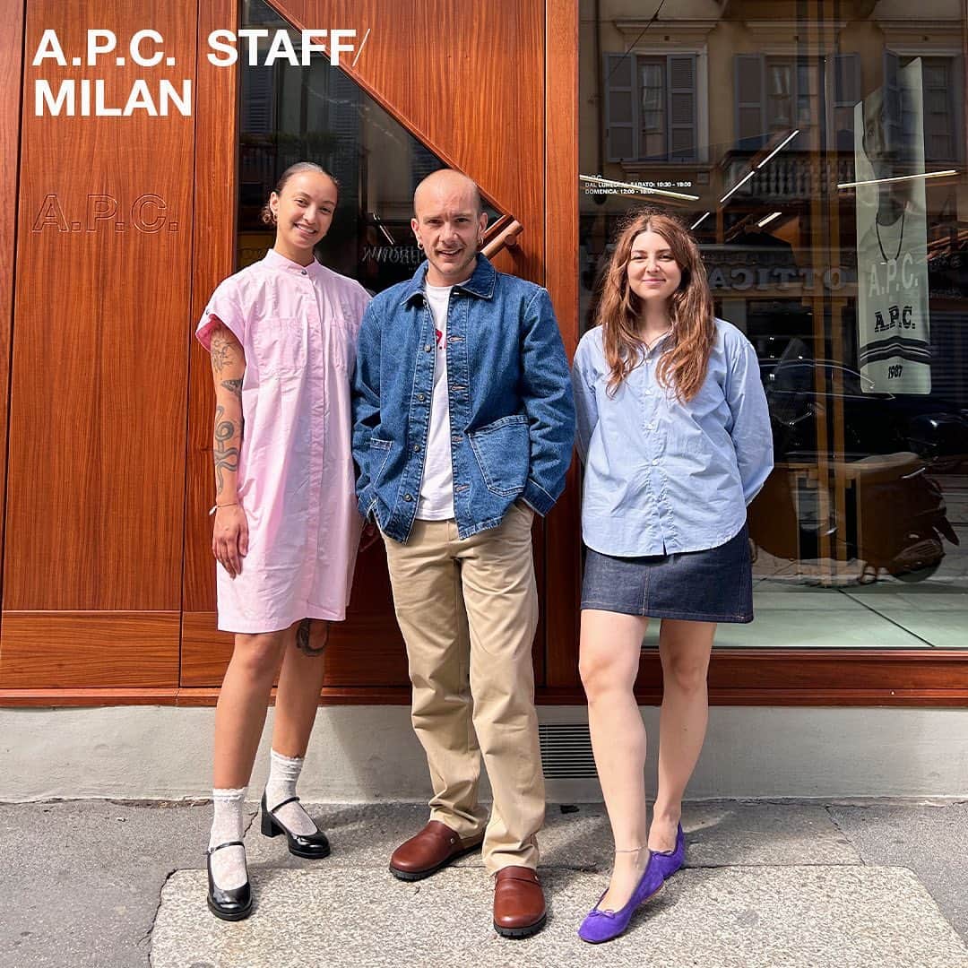 アーペーセーのインスタグラム：「Our Milan store is here for you all summer with an updated schedule.   Find our #APCStaff at Via Ponte Vetero 13 every day, usual hours, with the exception of Sunday August 6th, 13th and 20th when the store will remain closed.   See you around :)  A.P.C. MILAN Via Ponte Vetero 13 20121 Milano, Italy  Monday - Saturday 10:30 - 19:00 Sunday 12:00 - 18:00  #APCStore #APCMilan #APCParis」