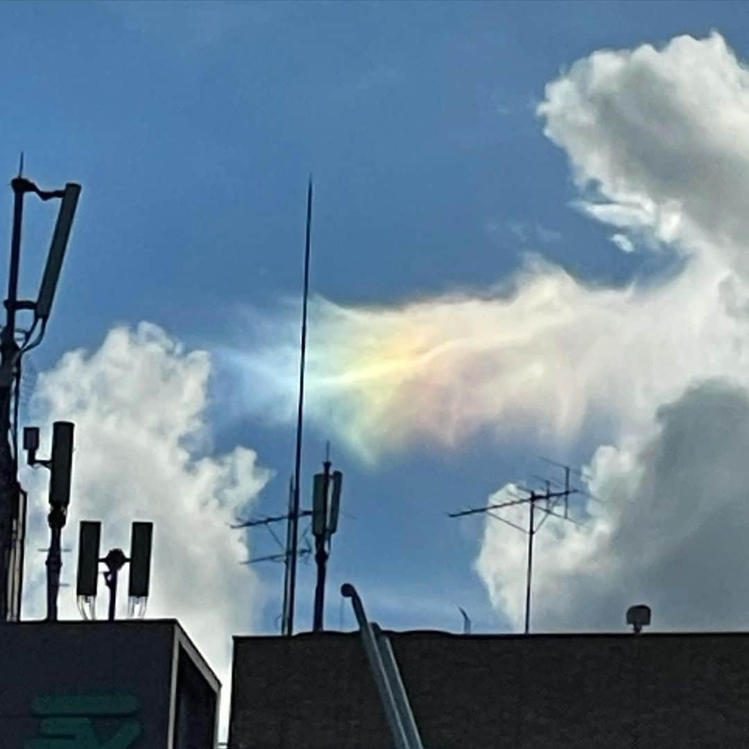 根本美緒さんのインスタグラム写真 - (根本美緒Instagram)「彩雲🌈☁️見つけた🤣 #彩雲」8月7日 17時36分 - nemotomio.official