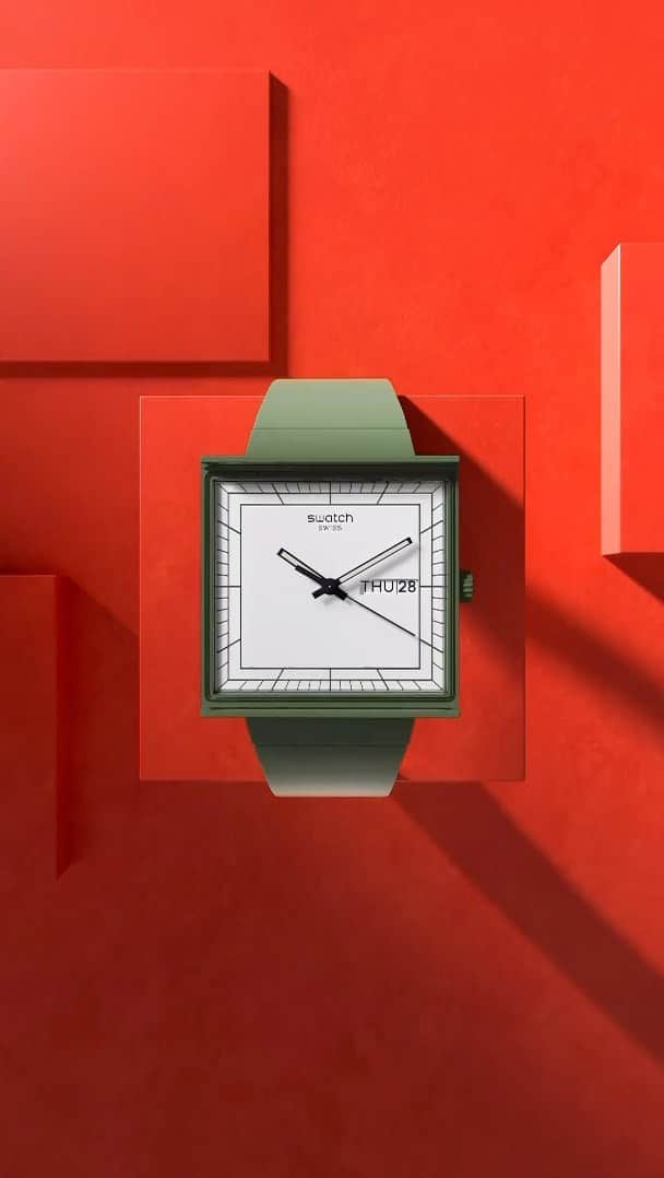 Swatchのインスタグラム：「Find your edge in earthy green #SwatchWhatIf #SwatchBIOCERAMIC」