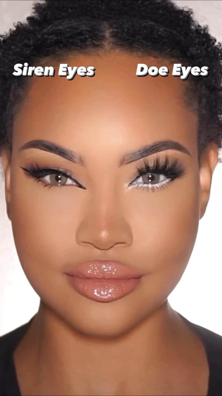 Huda Kattanのインスタグラム：「Which side do you prefer? 🎥 @brittneyenora   Original creator of this tre d @prisrendonmakeup」