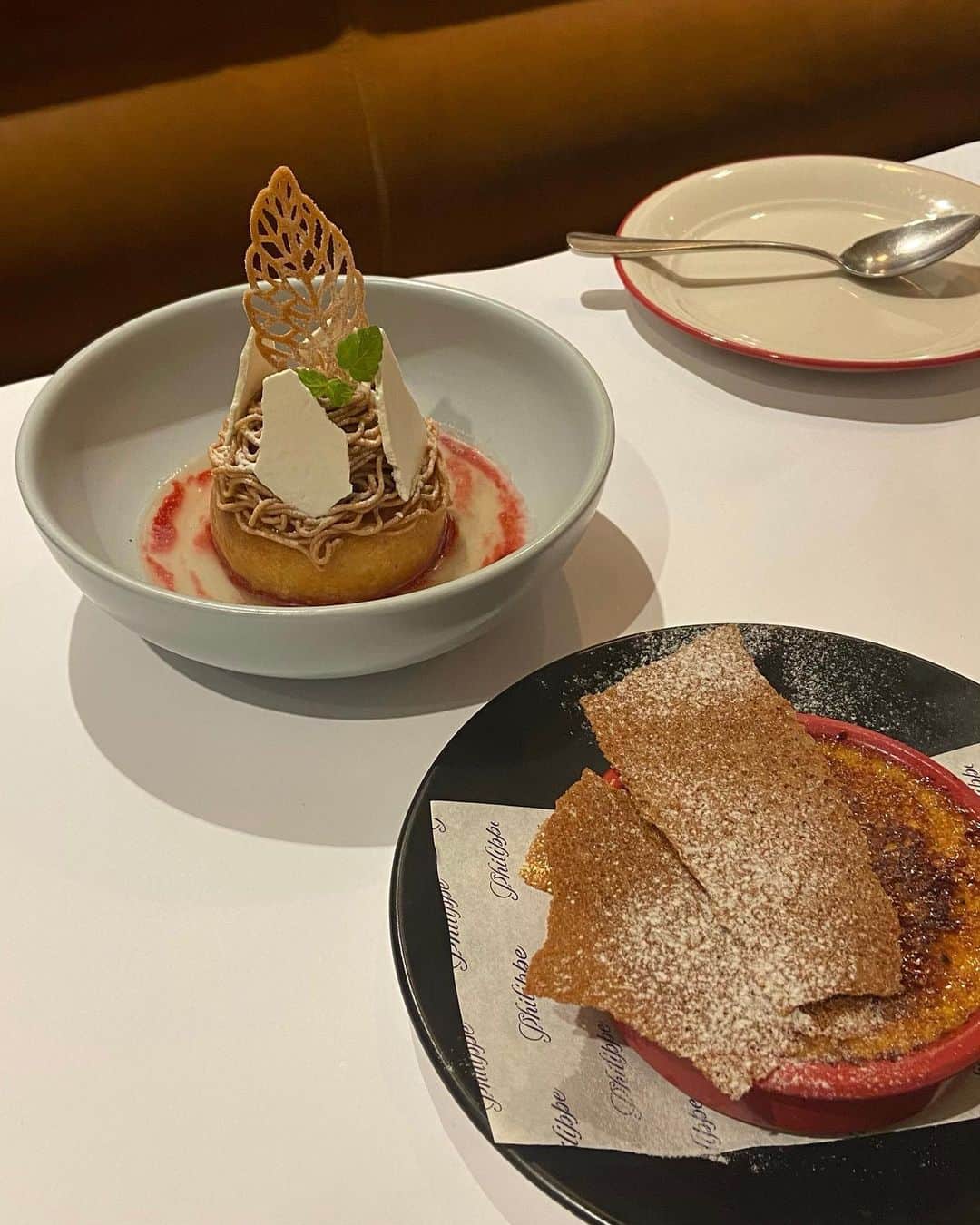 KIYOMI GRACEのインスタグラム：「Crème Brûlée s'il vous plaît is the only French I remember after 4 years of French in high school 🙊」