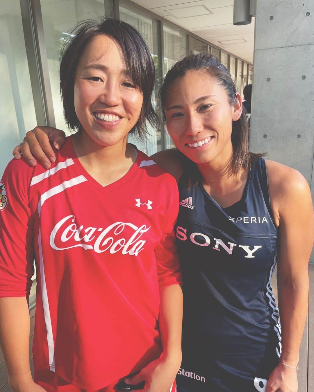 永井友理のインスタグラム：「.  @shoko_1103   また同じコートに立てて試合出来て嬉しかった 本当に待ってたよ〜やっぱ上手いなぁ  祥子に負けないくらい自分も頑張る🤝」
