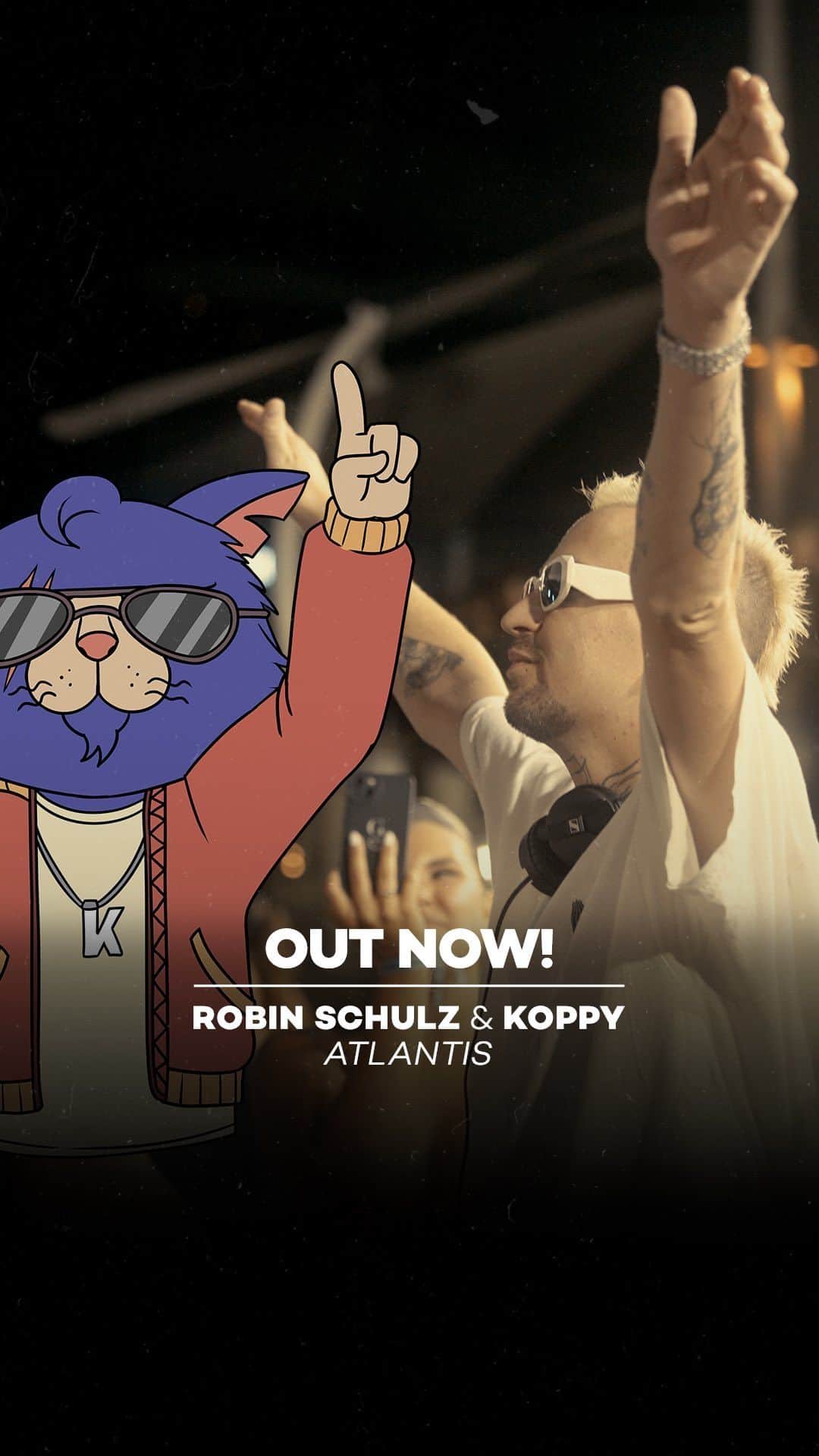 ロビン・シュルツのインスタグラム：「ROBIN SCHULZ presents KOPPY 🙌 @robin__schulz & @koppymusic - Atlantis is out now! ➡️ Link in our bio! . . . #mentalomusic #spinninrecords #warnermusic #robinschulz #koppy #atlantis #outnow」