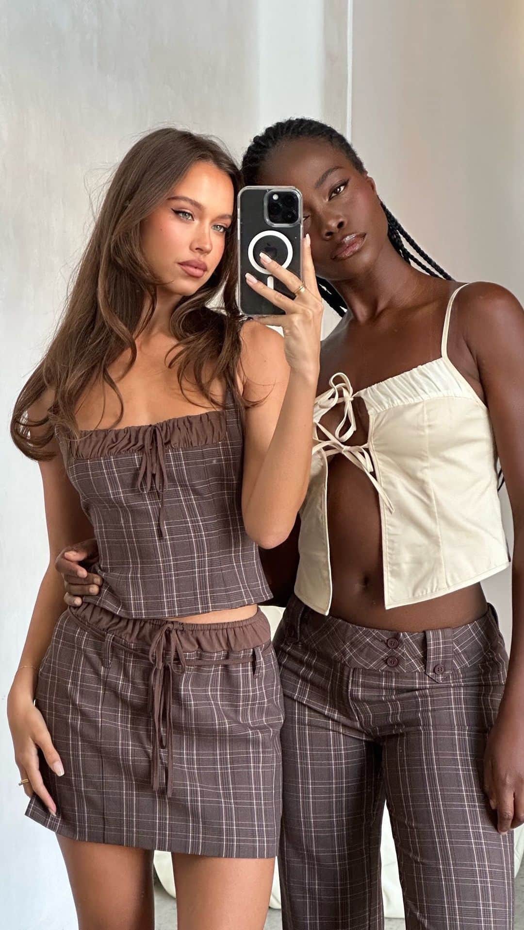tiger Mistのインスタグラム：「Check mate; discover the Vita Top + Skirt and Alisa Top + Kittie Pant. ❥」