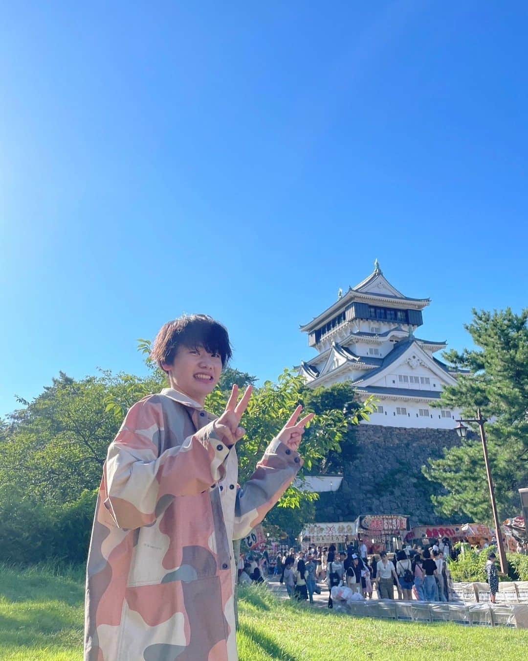 A夏目のインスタグラム：「今年の初夏祭りはライブで！🎆 「わっしょい百万夏祭り」 ありがとうございました！ この夏終わったら多分顔真っ黒になっとります🥇  #わっしょいミュージックパーク #WMP2023」