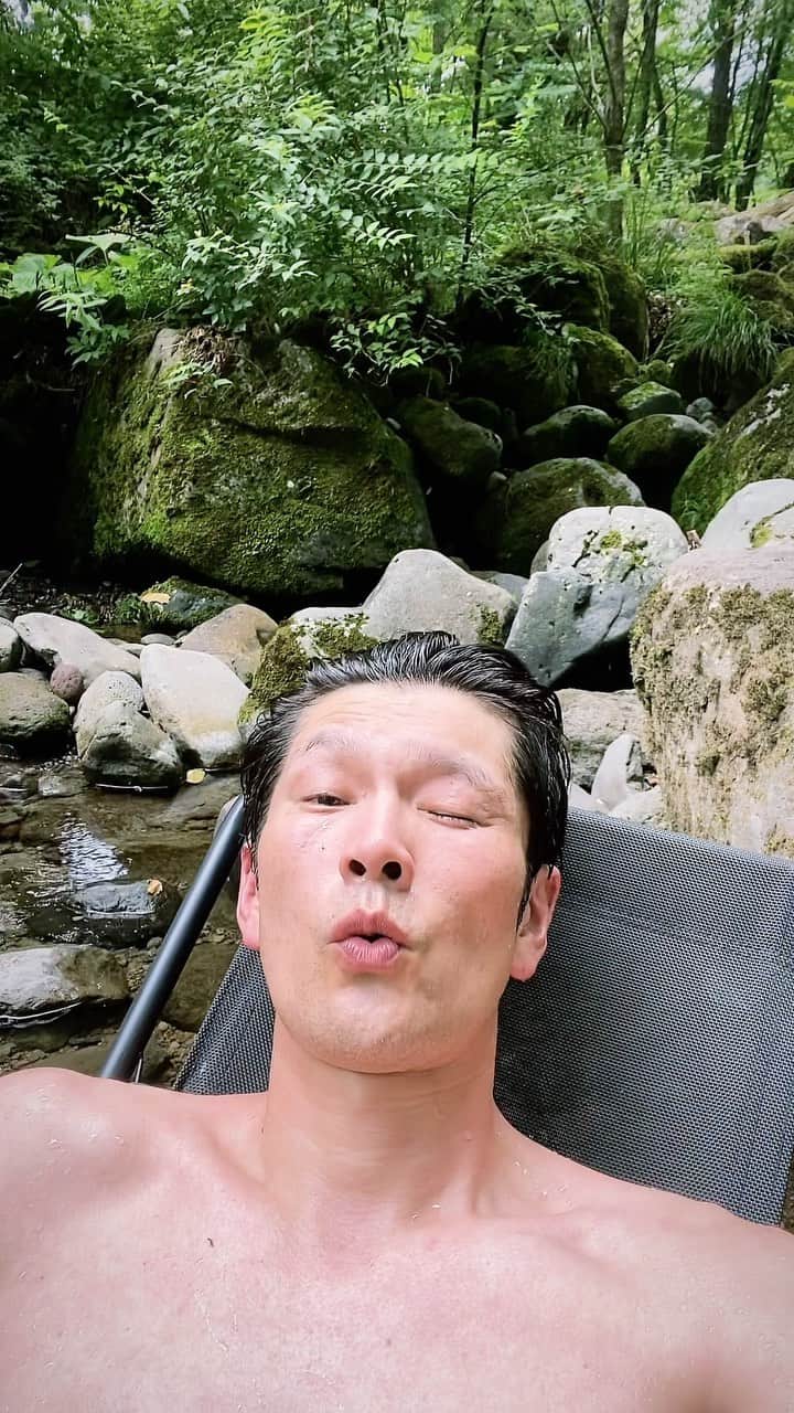 のインスタグラム：「2023年夏の、ある日  最高気温26℃  #夏の信州 #高原キャンプ #駒出池キャンプ場  #八千穂サウナ #リセット」