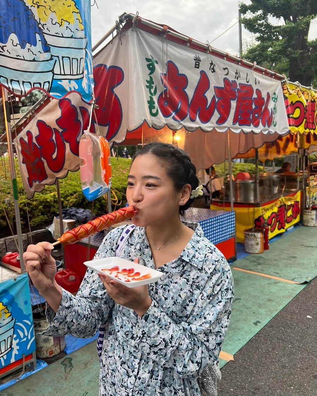 仲川遥香のインスタグラム：「夏祭り行きたい🎆  Pengen festival musim panas Jepang🇯🇵  #indonesia #jepang #matsuri #festival #ジャカルタ生活 #夏祭り #屋台 #🎆 #仲川遥香」