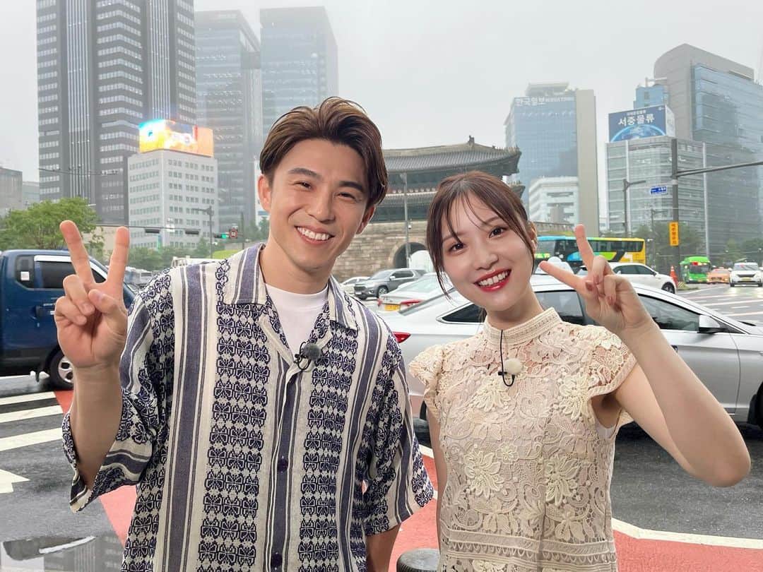 野村彩也子さんのインスタグラム写真 - (野村彩也子Instagram)「. プチブラ💛ソウル旅スペシャルウィーク✈️🇰🇷  １日目は南大門市場を散策し  中尾さんの奥さまや息子さん アッキーナさんのお子さんの服を お買い物しました🛍️♪  韓国のりや食器、洋服などなど🫶  なんでも手軽にみられるので ついつい財布の紐が緩みそうです😂  お店の方との会話も楽しいですね♪  明日はサムギョプサルを紹介します〜😋 来週まで毎日ソウル旅をお楽しみください💕  . . . . #プチブランチ #韓国 #ソウル #南大門市場」8月7日 22時37分 - nomurasayako