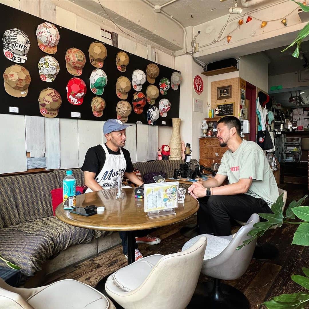 深水元基のインスタグラム：「本日は、山根氏と撮影。 面白いの撮れた！ 完成楽しみ〜ヽ(^o^)  @kazuma_yamane_sp  @cafe_na   #山根和馬」