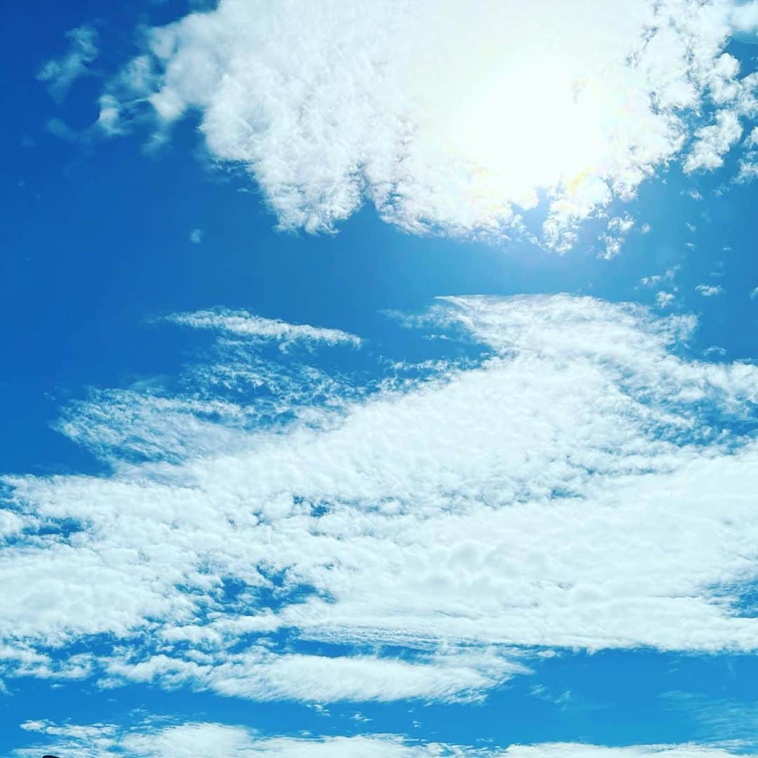 藤田朋子さんのインスタグラム写真 - (藤田朋子Instagram)「青空  #私が見たやつとはやっぱり違う #写真にするとべつのものになるね #the夏  #もっとアニメみたいだったよ」8月7日 22時56分 - chiendormant