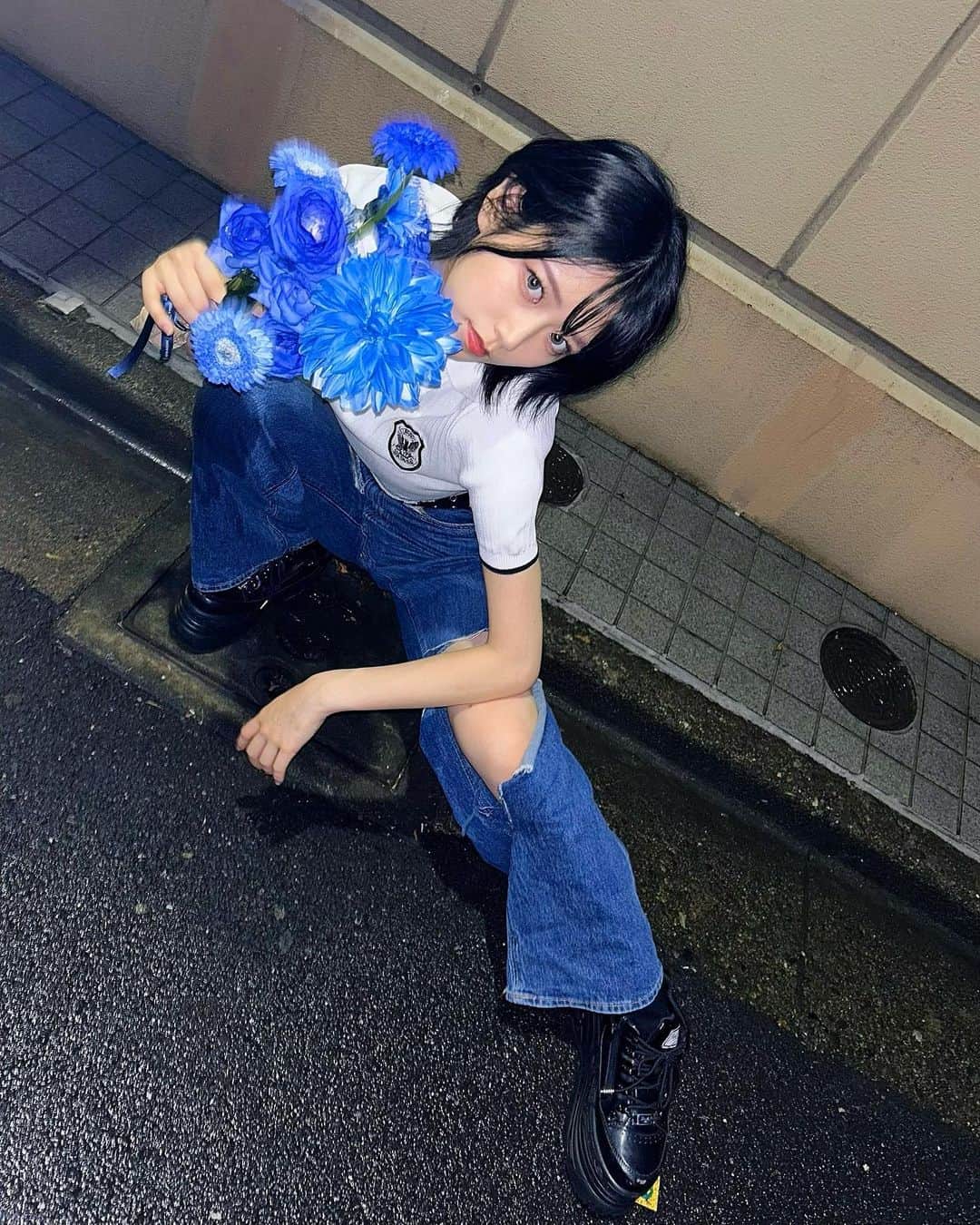 隈本茉莉奈さんのインスタグラム写真 - (隈本茉莉奈Instagram)「愛　藍」8月7日 23時45分 - kumamoto_marina