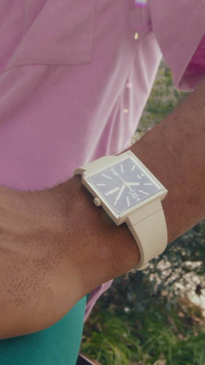 Swatchのインスタグラム：「It’s time to think outside the circle! 🔲 #SwatchWhatIf #SwatchBIOCERAMIC」