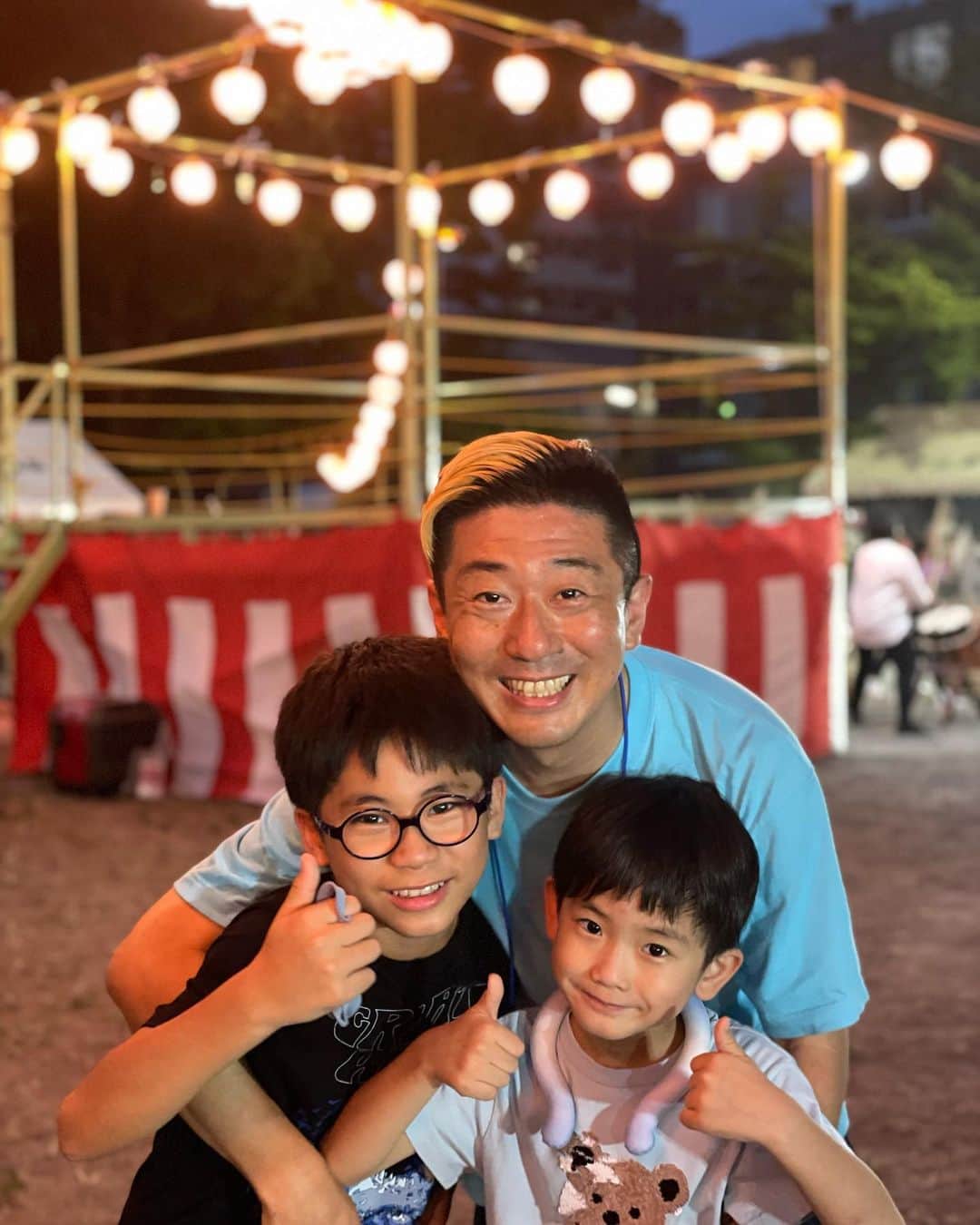 小林拓一郎のインスタグラム：「お祭り最高❕  いや、  盆踊り最高❕❕  いや、  老松公園夏祭り最高❕❕❕」