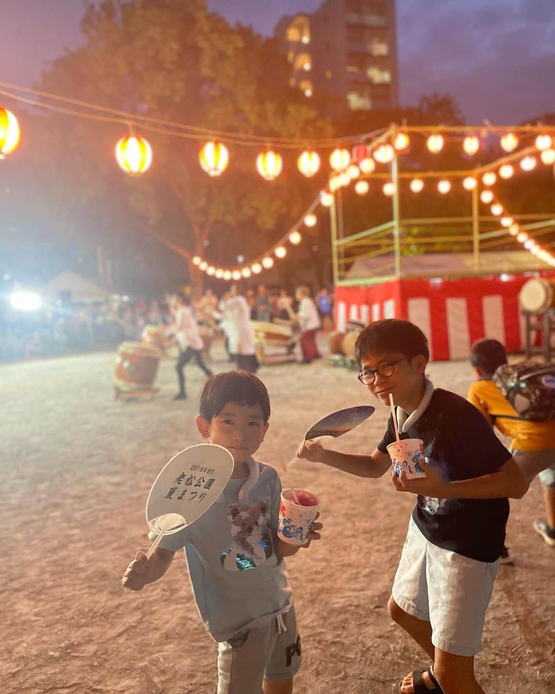 小林拓一郎さんのインスタグラム写真 - (小林拓一郎Instagram)「お祭り最高❕  いや、  盆踊り最高❕❕  いや、  老松公園夏祭り最高❕❕❕」8月8日 0時11分 - kobataku33