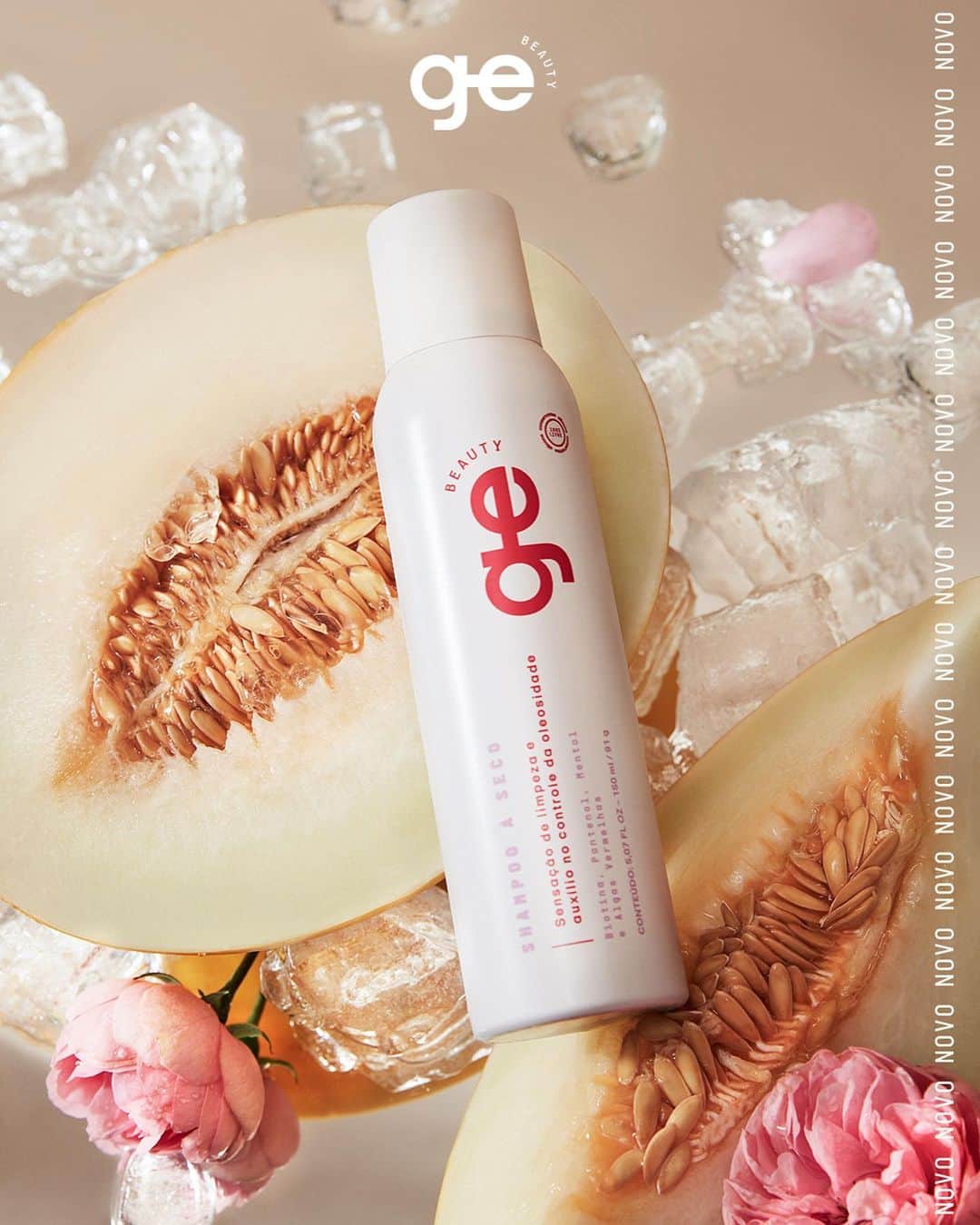 Garotas Estupidasのインスタグラム：「Chegou o Shampoo a Seco GE Beauty: sensação de limpeza, auxílio no controle da oleosidade, fios perfumados e volume na raiz em 30 segundos. 🍈🌸   POR QUE ELE É INCRÍVEL?   ✨ renova a sensação de cabelo limpo instantaneamente  ✨ controla a oleosidade por mais tempo -  contém ativos do Booster Fortificante  ✨ acumula menos resíduos  ✨ dá volume à raiz do cabelo  ✨ contém fragrância de melão e peônias (sim, igual ao nosso Shampoo!)   Vale lembrar: TODOS os produtos da GE Beauty são veganos, possuem fórmula clean e não são testados em animais! 🐰   Deslize para conhecer mais sobre esse lançamento e garanta o seu - já disponível em www.gebeauty.com.br e em nossas lojas físicas.   #seucabelodevoltaem30s」