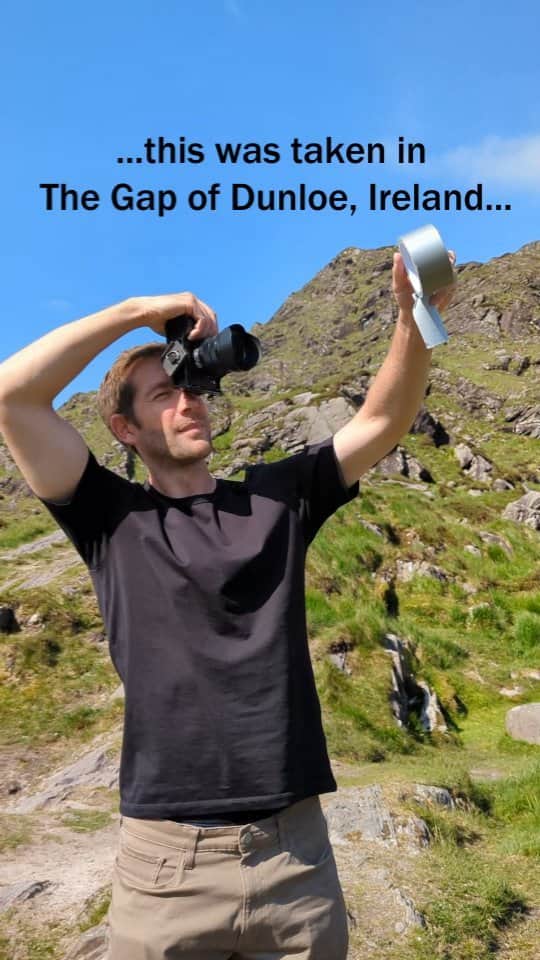 Rich McCorのインスタグラム：「ad| A idea I shot while doing @thewildatlanticway roadtrip around west Ireland. This was taken at the Head of the Gap of Dunloe which cuts across County Kerry @TourismIreland @thewildatlanticway #WildAtlanticWay #FillYourHeartWithIreland  (Thanks to @jamespopsys for the BTS filming)」