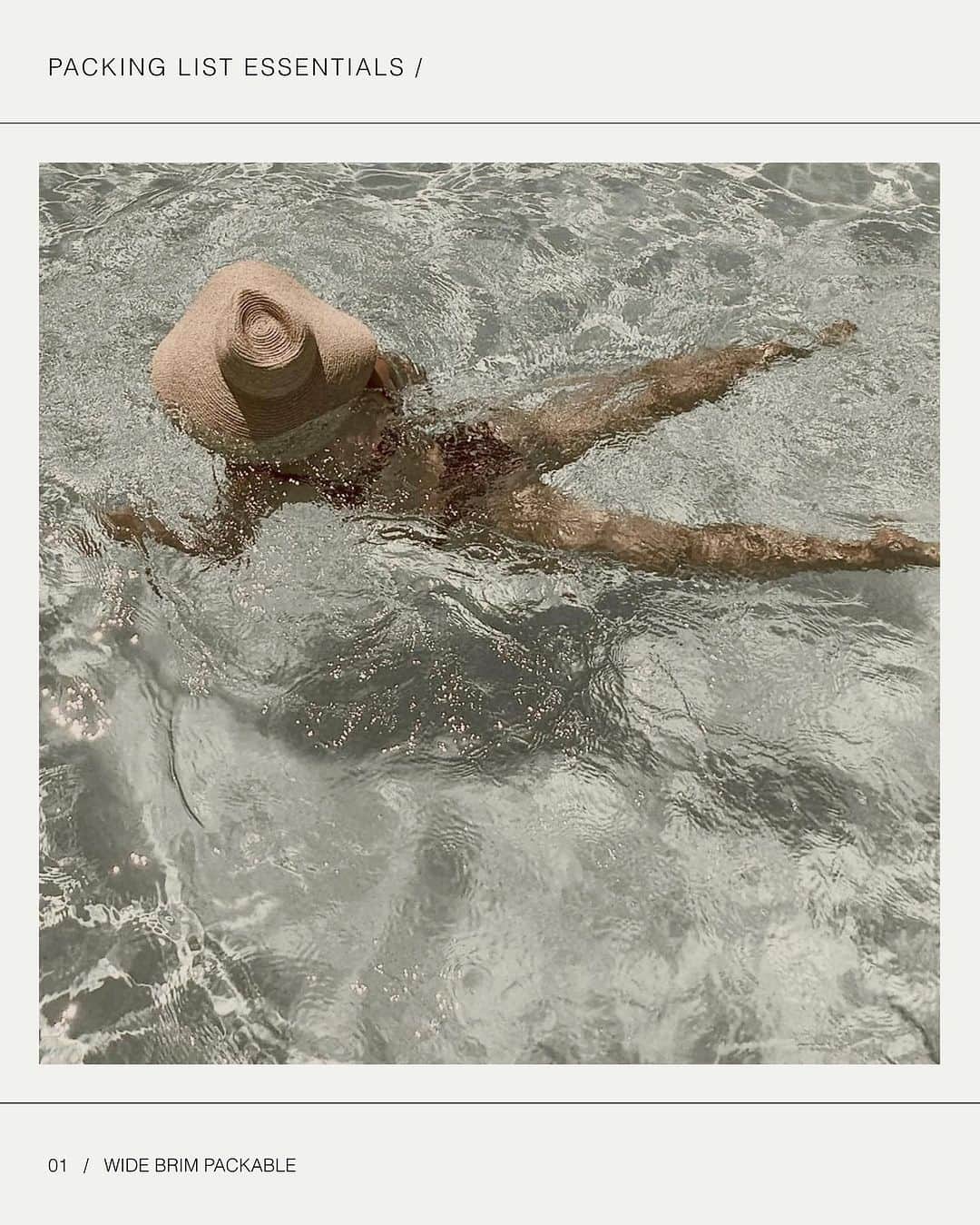 JanessaLeoneさんのインスタグラム写真 - (JanessaLeoneInstagram)「PACKING LIST ESSENTIALS___ The perfect pieces for total submersion into leisure and a lost sense of time – designed for crucial sun protection and care for your skin.」8月8日 2時33分 - janessaleone
