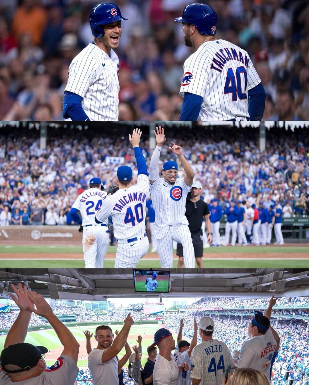 シカゴ・カブスのインスタグラム：「Cubbies are hot! 🔥  Homestand recap in photos curated by team photographer @dirksenphoto」