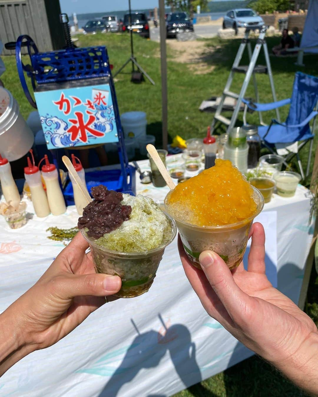 ベイカー恵利沙さんのインスタグラム写真 - (ベイカー恵利沙Instagram)「We had a Japanese summer weekend here in Upstate New York🦋🍉🍚🇯🇵 映画館でポニョを観て、日本食材を買って、 お弁当を食べて、 次の日は夏祭りに参加したweekend 🍱 数年前にはここで暮らすなんて全く予測もしていなかったこの場所で、こんなにも日本に触れらることが嬉しい♡」8月8日 11時09分 - bakerelisa