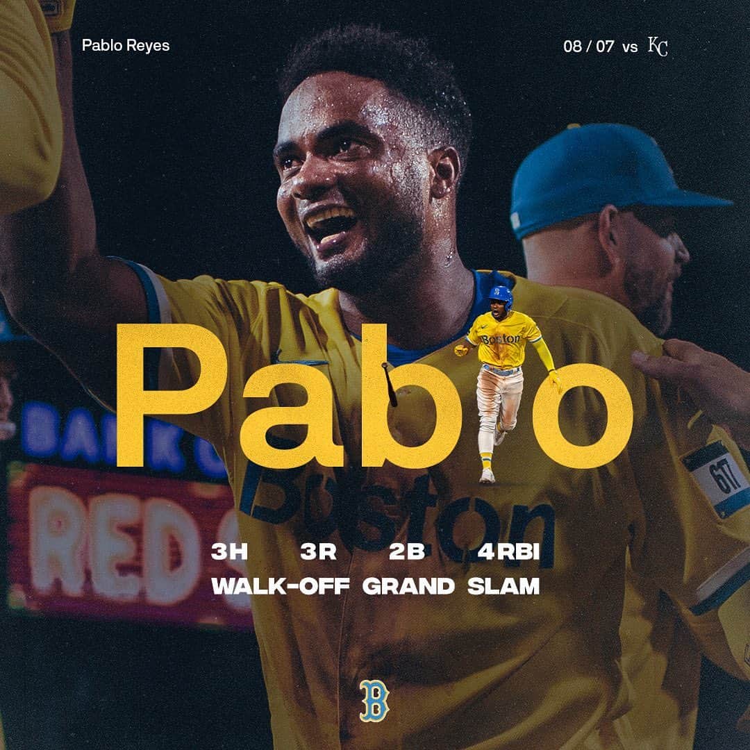 ボストン・レッドソックスのインスタグラム：「Pablo WAS the moment」