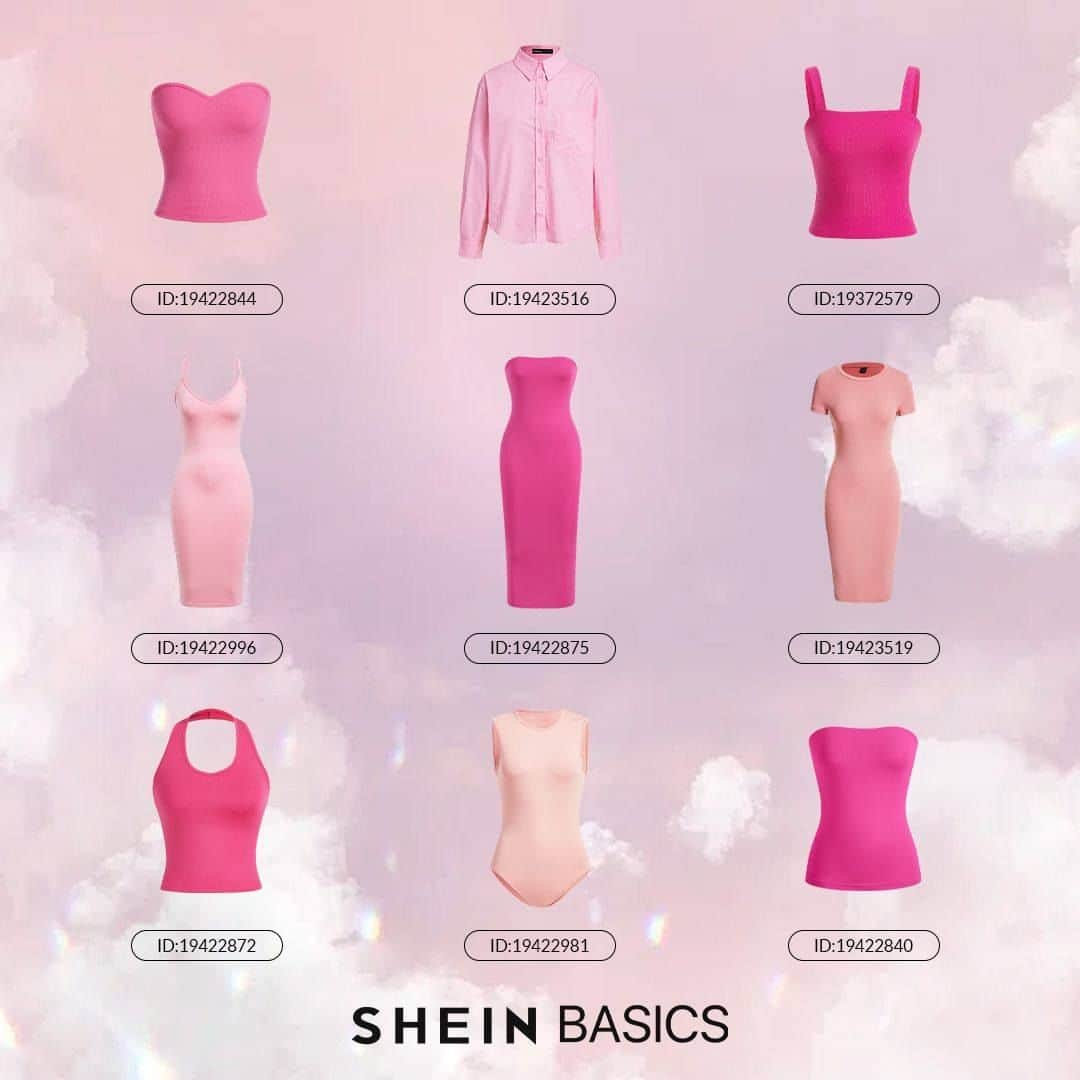 SHEINのインスタグラム：「BASIC doesn't mean bland! 💫 When it comes to minimal styles that make a statement - think PINK! 💞💗💞   🔎10881526 16730411 17249537 17766734 17868277 18598577 18891591 18983816 20148704  #SHEINBASICS」