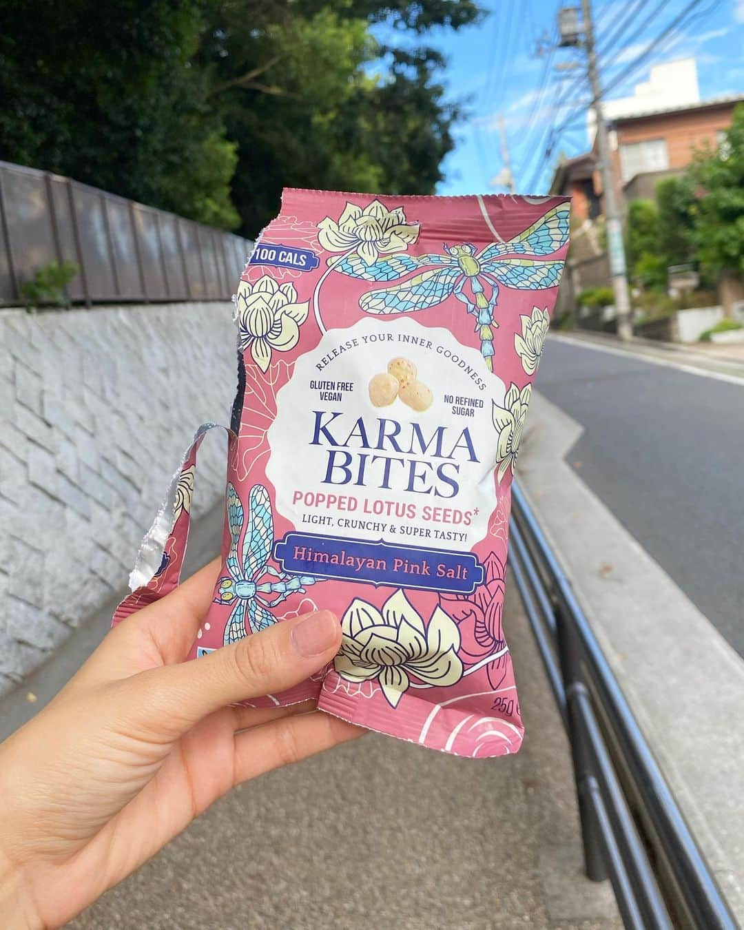 タヤネさんのインスタグラム写真 - (タヤネInstagram)「最近お気に入りのおやつ @karmabites.japan 😋  ヘルシースナックだから嬉しい！  ピンクソルト味、シンプルで好き💗  @kaldicoffeefarm で買えるよ〜✨」8月8日 15時41分 - thayaneinazu