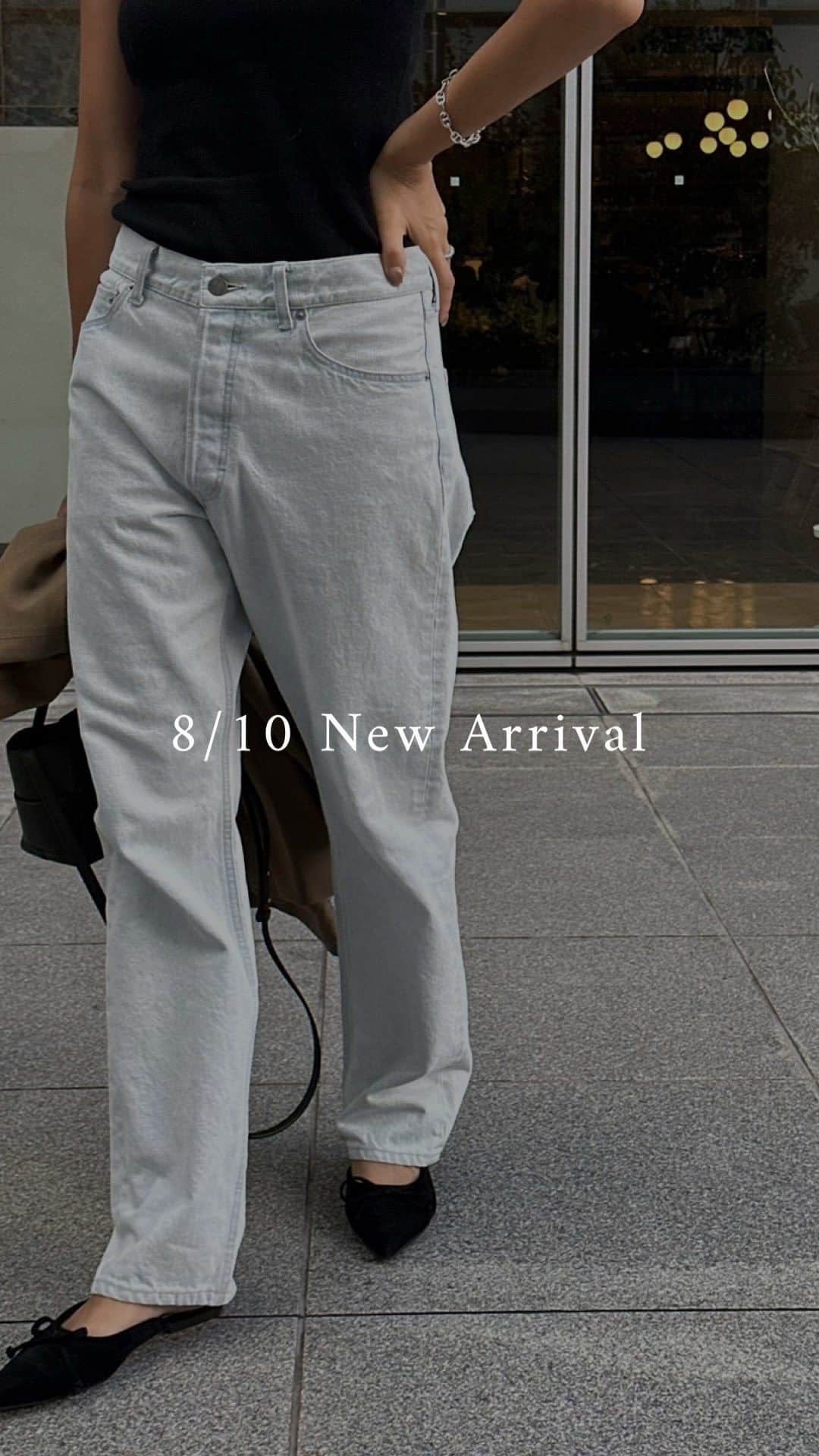 ETRÉ TOKYO ストアのインスタグラム：「@etretokyo  【8/10 New Arrival】  ㅤ  #ETREカットオフデニムIラインスカート BLUE / L.BLUE S.M size ¥26,400(tax in)  ㅤㅤㅤ ㅤㅤㅤ #ETRE14ozローライズボタンフライデニム L.BLUE / BLUE S.M size ¥25,300(tax in)  ㅤㅤㅤ ㅤㅤㅤ #ETREハイゲージニットベスト GREY / NAVY F size ¥19,800(tax in)  ㅤㅤㅤ ㅤㅤㅤ #ETREナローストラップリブニットワンピース WHITE / BLACK F size ¥23,100(tax in)  ㅤㅤㅤ ㅤㅤㅤ #ETREダブルクロスVネックTee WHITE / L.BEIGE / BEIGE F size ¥8,800(tax in)  ㅤㅤㅤ ㅤㅤㅤ #ETREシールズトリコットキャミ IVORY / BEIGE F size ¥8,800(tax in) ㅤㅤㅤ  ㅤㅤㅤetc...  ㅤㅤㅤ - - - - - - - - - - - - - - - - - - - - - - - - - - - -  商品詳細はTOPページURLよりチェック🔍 ›› @etretokyo_store  ㅤㅤㅤ スタッフコーディネートも毎日更新中【 #etretokyo_staff_ootd 】をフォロー🐿️  TOPページの"フォロー中"から 気になるスタッフのアカウントをフォロー🤝  - - - - - - - - - - - - - - - - - - - - - - - - - - - - ⁡  ㅤㅤㅤ 【INFORMATION】 ⁡ ⁡ ※ 8/10(木)発売のアイテムは 8/11(金)12:00よりお在庫のある場合、ルミネカード会員様限定で店舗通販のご利用が可能です。 ⁡ ※お電話がつながりにくい可能性がございます。 ⁡ ※また混雑時には入場制限及び 試着点数の制限を設けさせて頂きます。 予めご了承ください。 ⁡ ⁡ ご理解、ご協力を賜りますよう 心よりお願い申し上げます。 ⁡ ⁡  ㅤㅤㅤ ㅤㅤㅤ 【LUMINE SHINJUKU STORE】 ETRÉ TOKYO ルミネ新宿2店 TEL：03-5989-0979 ー営業時間ー (平日、土日祝)11:00-21:00  ⁡ #etretokyo#etre#fashion#etretokyoshinjuku #2023etre#etretokyo_staff_ootd#2023aw #新作紹介#スタッフコーディネート #スタッフスナップ #秋スタイル #オトナカジュアルコーデ #ルミネ新宿2 #インナー  #白黒コーデ #キャミソール #ブルーデニム #デニムスカート #デニムスタイル #オトナ女子コーデ #アパレルスタッフ」