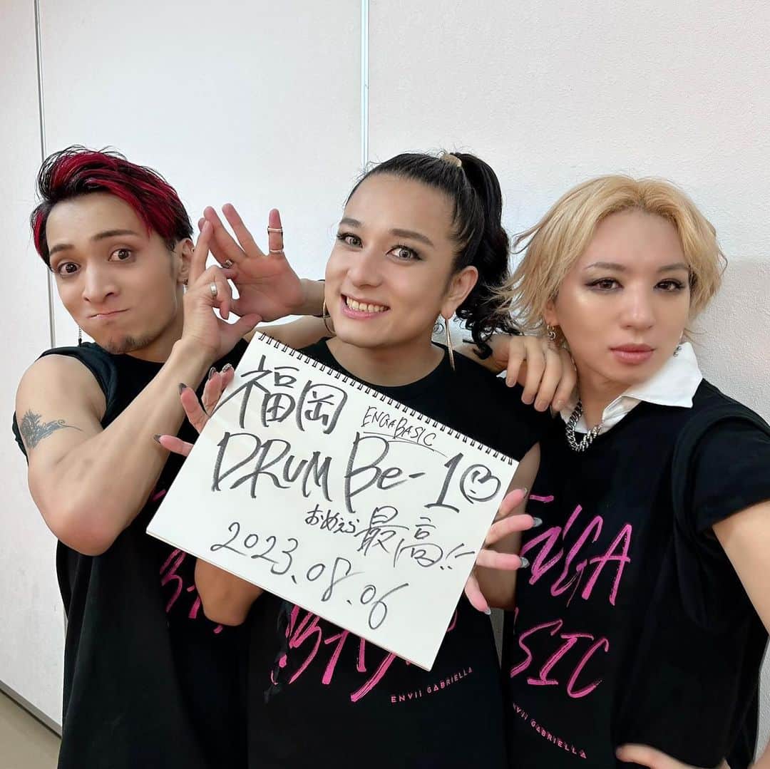 HIDEKiSMさんのインスタグラム写真 - (HIDEKiSMInstagram)「ENVii GABRIELLA LIVE TOUR 2023 「ENGABASIC」 福岡ぁーーー❣️  ご来場ありがとうございました✨ 楽しかった？💖  福岡も最高だったーーー🥹❤️  残り4大都市！ 次は大阪❣️ お前らいけんのかーーー！！  #ENGABASIC #ENGABASIC祭 #ENViiGABRIELLA #Takassy #HIDEKiSM #Kamus #エンガブ  #ENGAB #ENGA部 #エンガ部 #GAVii」8月8日 16時36分 - hidekism