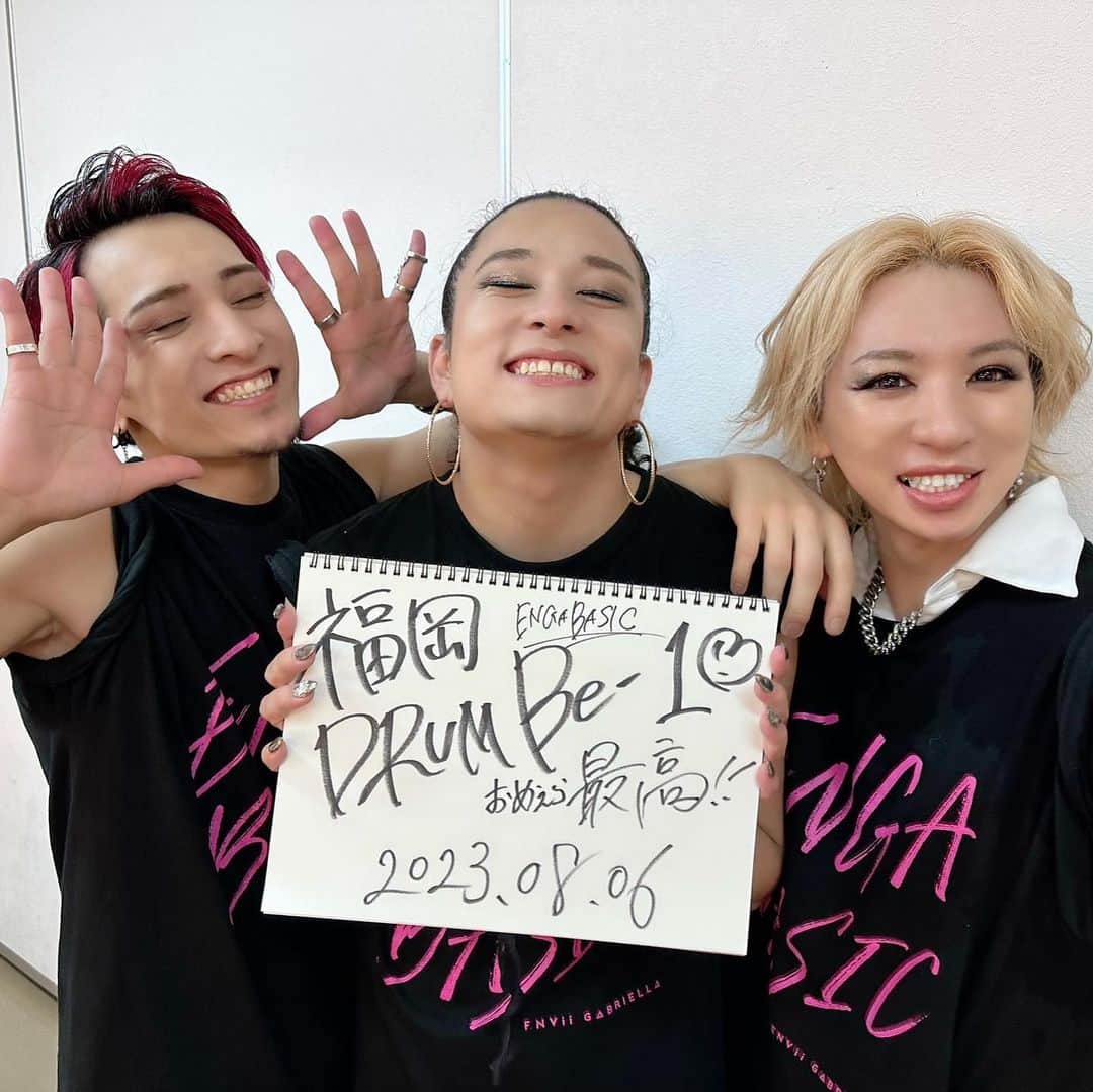 HIDEKiSMさんのインスタグラム写真 - (HIDEKiSMInstagram)「ENVii GABRIELLA LIVE TOUR 2023 「ENGABASIC」 福岡ぁーーー❣️  ご来場ありがとうございました✨ 楽しかった？💖  福岡も最高だったーーー🥹❤️  残り4大都市！ 次は大阪❣️ お前らいけんのかーーー！！  #ENGABASIC #ENGABASIC祭 #ENViiGABRIELLA #Takassy #HIDEKiSM #Kamus #エンガブ  #ENGAB #ENGA部 #エンガ部 #GAVii」8月8日 16時36分 - hidekism