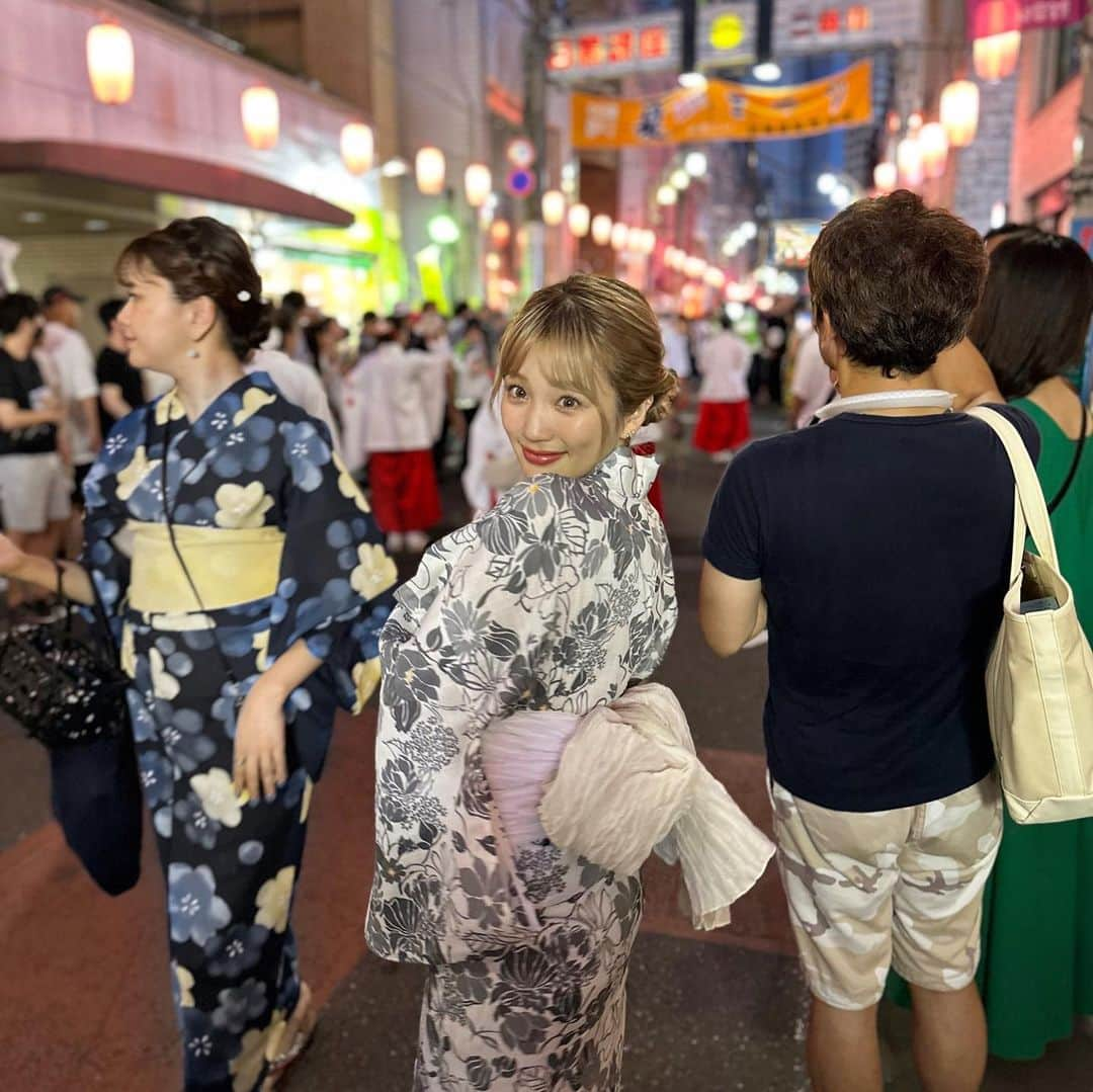 瀬川あやかのインスタグラム：「* 人混みはあまり得意じゃないけど お祭りの賑やかなんは大好き🫶」