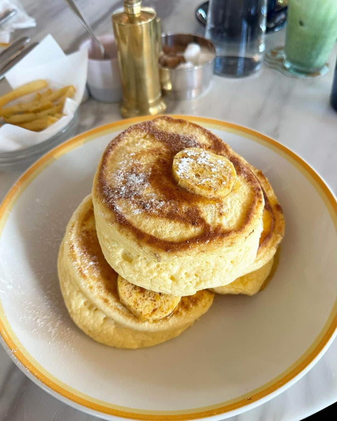 笹井千織のインスタグラム：「毎朝パンケーキがいい🥞」