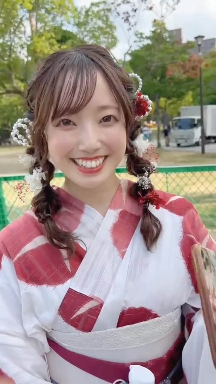 石井奏美のインスタグラム：「この週末はさぬき高松まつり👘 私は最終日14日(月)に司会を担当します🎤  1年経つのが早すぎる〜🎆  #岡山#香川#アナウンサー#高松#高松まつり#高松祭り #浴衣#浴衣ヘア#ヘアアレンジ #okayama#kagawa#japan#japantrip」