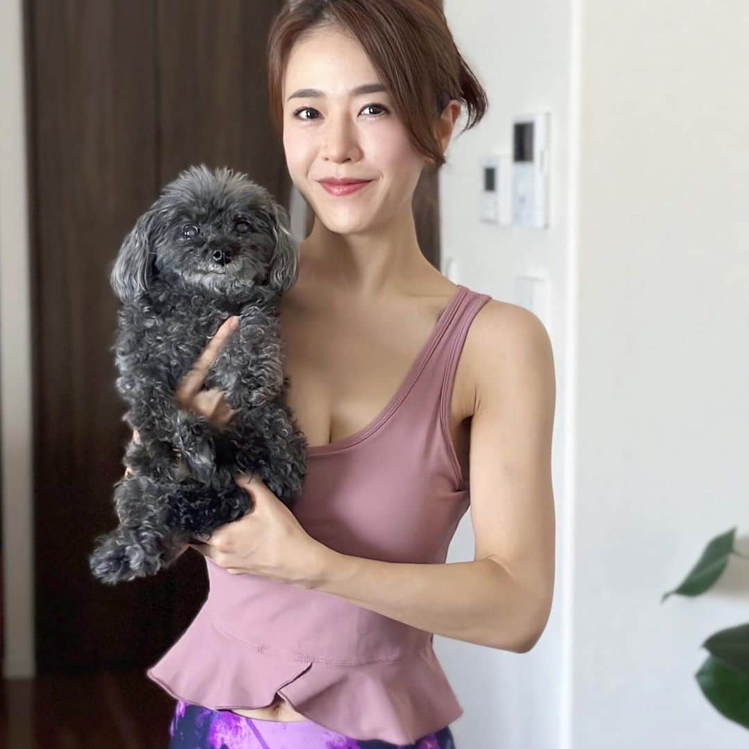 しろまっするのインスタグラム：「・ 昨日の夜と早朝にCoco🐶のてんかん発作が起こってしまった💦 最近落ち着いていたから少しショックだったけど。。  台風のこの時期はてんかん持ちには辛い季節☔️ うまう付き合っていこうね🐶  #fitnesslifestyle #teacuppoodle #わんこのいる生活 #てんかん犬#しろの相棒 #しろまっする」