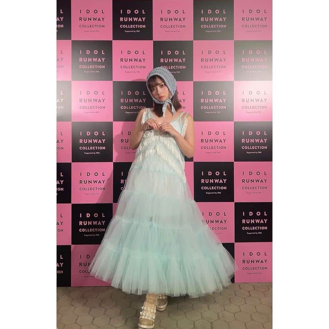 実熊瑠琉のインスタグラム：「IDOL RUNWAY COLLECTION #アイドルランウェイコレクション  ありがとうございました♥⃜  大好きなLARMEさんのステージで 可愛いい衣装を着て歩けたのが幸せ*ˊᵕˋ*❁︎ @larmemagazine   暑い中足を運んで来て下さった方 配信で見てくれてたファンの子！！ ありがとう(*ˊ˘ˋ*)♡  #アイドルランウェイコレクション #LARME #tgc」