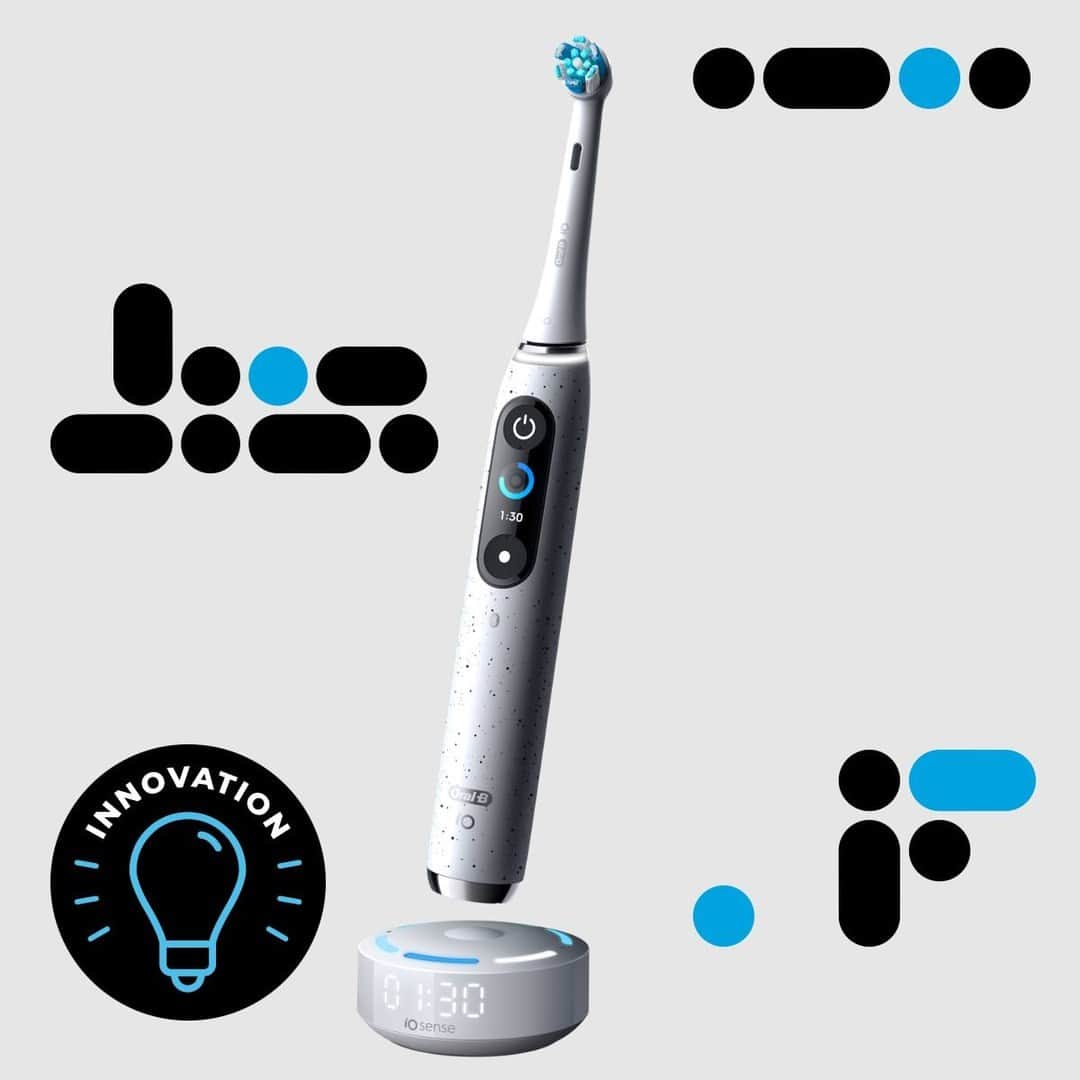 P&G（Procter & Gamble）のインスタグラム：「Oral-B is using AI to elevate your daily brushing experience and performance. 🧑🏽‍💻🪥  The Oral-B app uses real-time 3D tracking to monitor your brushing across 16 zones of your mouth, ensuring that every brushing session is an opportunity to learn. Using feedback from the app, users can see surfaces they’ve missed for a more thorough brushing experience. 🦷✨  So, let's break it down... In clinical tests, when compared to manual toothbrushes, @OralB iO electric toothbrush users experienced: 😁 100% healthier gums in just one week 😁 6x more plaque removal along the gum line 😁 100% of patients with swollen gums moved from unhealthy to healthy gums in 12 weeks.  #PGInnovation   Tap the link in bio to learn more about Oral-B iO!」