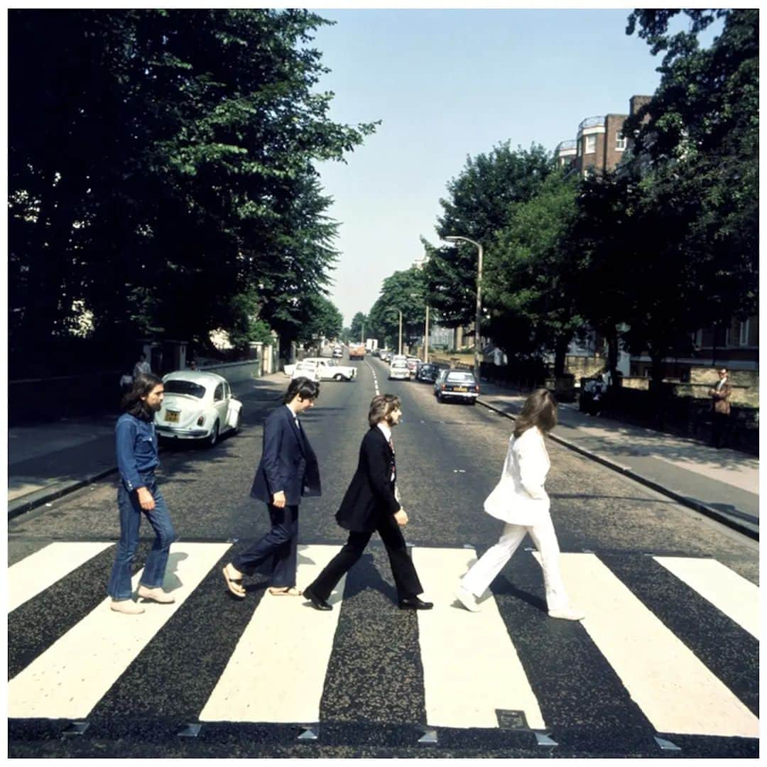 The Beatlesのインスタグラム：「“And in the end, the love you take is equal to the love you make.” ⁠ ⁠ #OTD in 1969,  #TheBeatles shot the cover of Abbey Road. ⁠ ⁠ #1960s ⁠ ⁠ ⁠ @paulmccartney @johnlennon @georgeharrisonofficial @ringostarrmusic⁠ ⁠ Photo © Apple Corps Ltd.⁠」