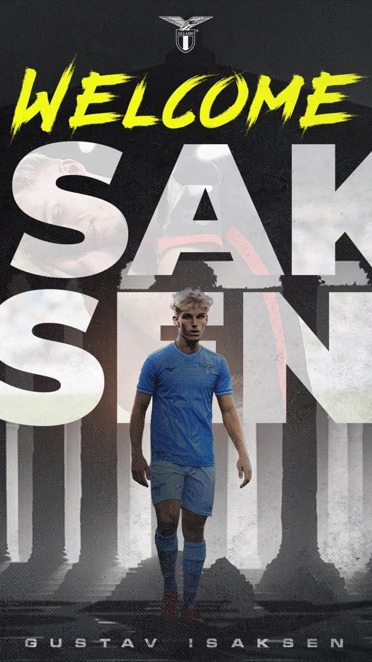 SSラツィオのインスタグラム：「🇩🇰 Say my name:  𝐆𝐔𝐒𝐓𝐀𝐕 𝐈𝐒𝐀𝐊𝐒𝐄𝐍  #CMonEagles 🦅」