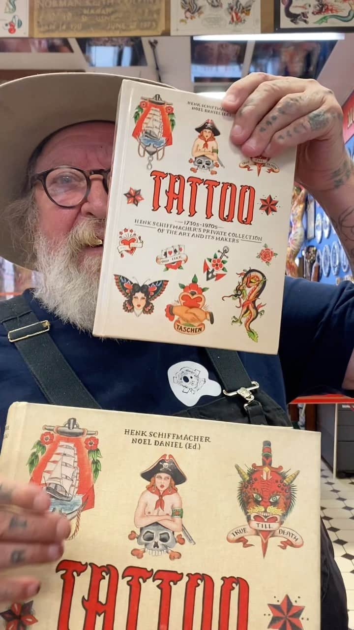 アムステルダム・タトゥー・ミュージアムのインスタグラム：「Taschen 40 years. Coming soon! I will be signing them at the @kaiserstadt_tattoo_expo_aachen」