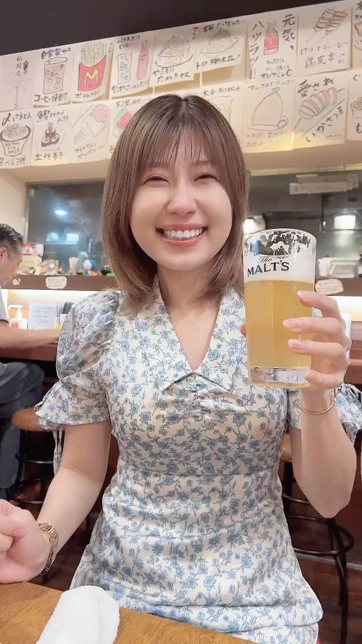 天野麻菜のインスタグラム：「ビール女子。3563」