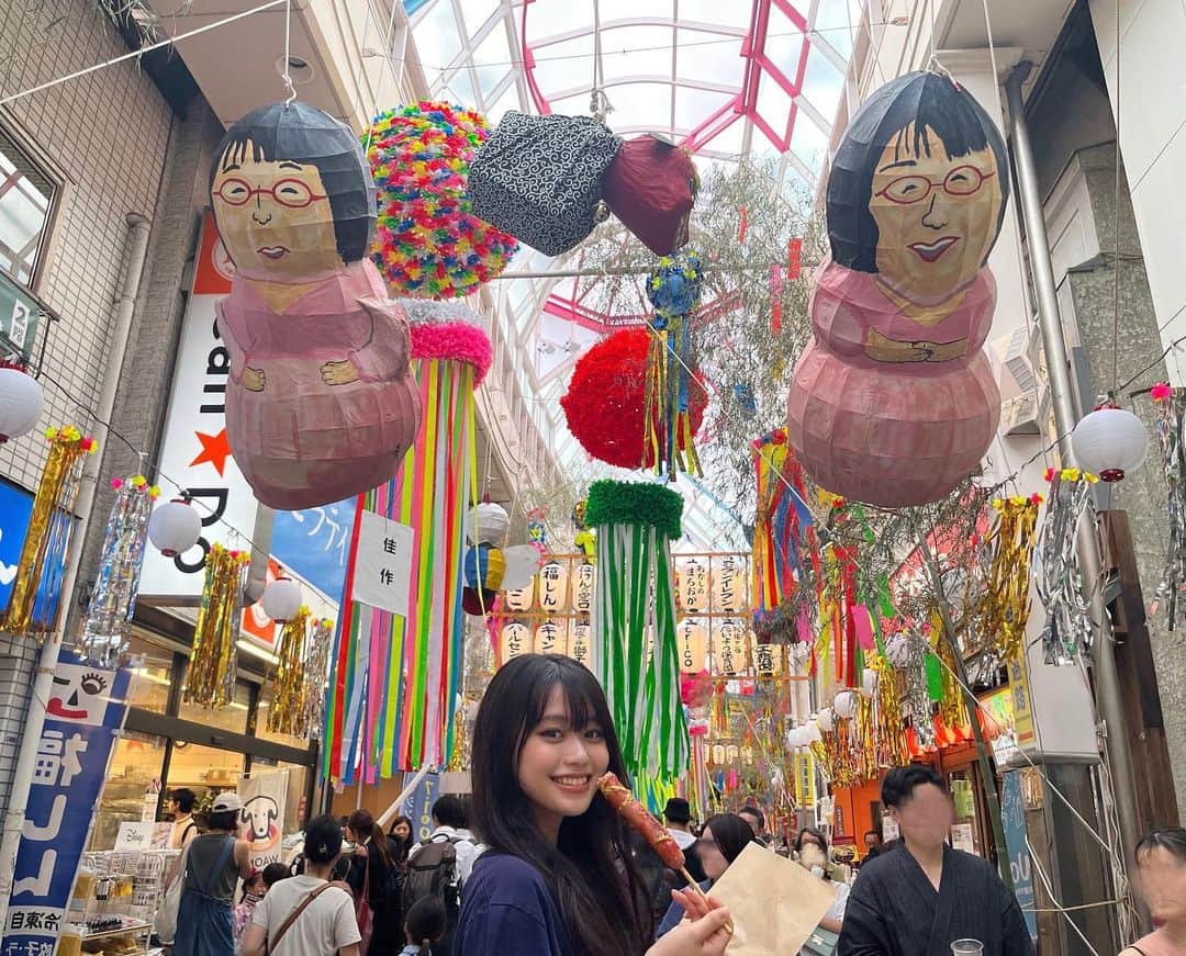 多田成美のインスタグラム：「. 写真1枚でどこのお祭りか分かるね🤭  #阿佐ヶ谷祭り」