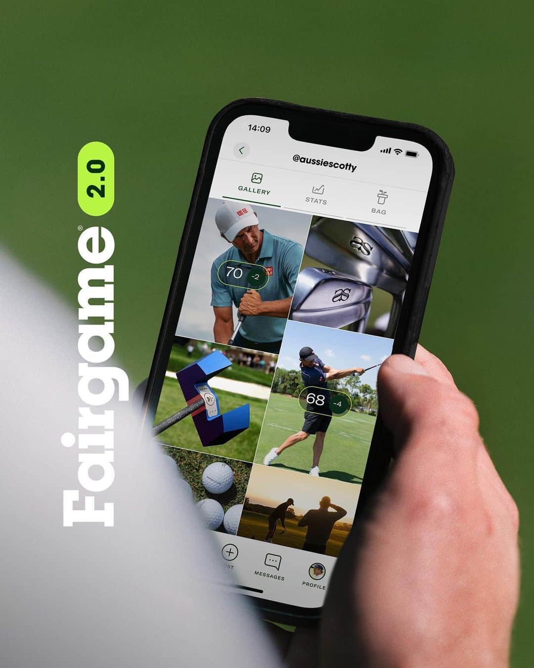 アダム・スコットのインスタグラム：「Fairgame 2.0 has arrived! We’ve added more features to keep you connected to the game and the global golf community like never before. Link to update in bio!✌️⛳️」