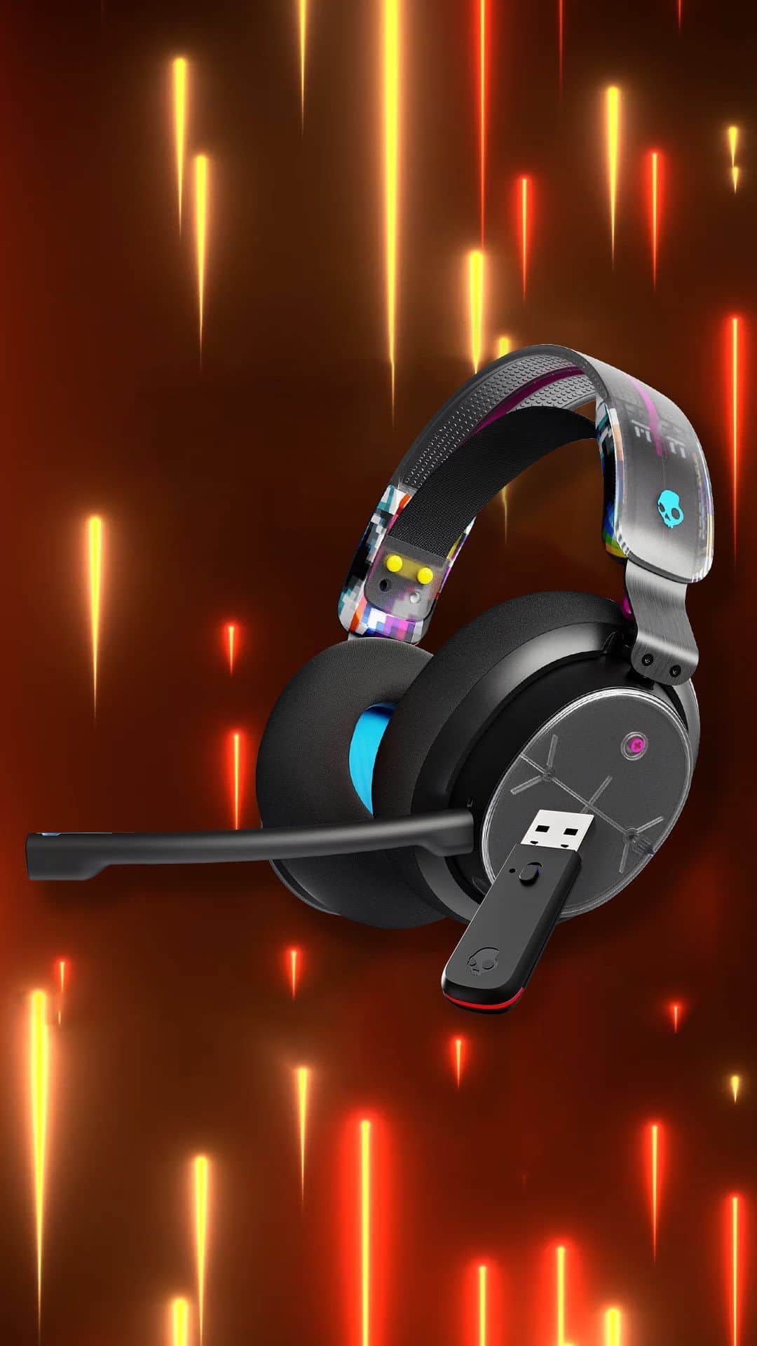 Skullcandy Japanのインスタグラム：「PLYR専用 超低遅延トランスミッター🎮  PlayStation および PC ・Nintendo Switchゲーマーの 遅延を20ms(0.02秒)まで軽減 ⏱️ PLYRを通して超低遅延での無線ゲーム体験が得られます🎮  詳しくは公式サイトにて✨」