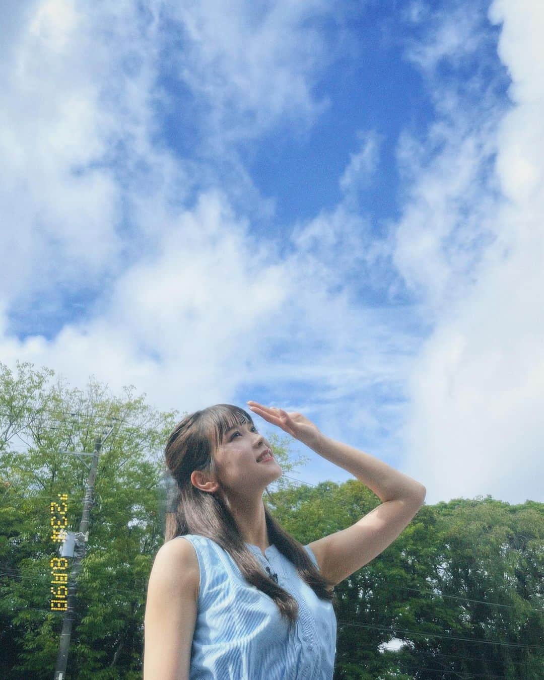 吉川七瀬さんのインスタグラム写真 - (吉川七瀬Instagram)「モーニングこんぱすでした☺️ いいお天気に見えるけど台風に注意してください〜！いってらっしゃい☀️」8月9日 8時38分 - yoshikawa_nanase
