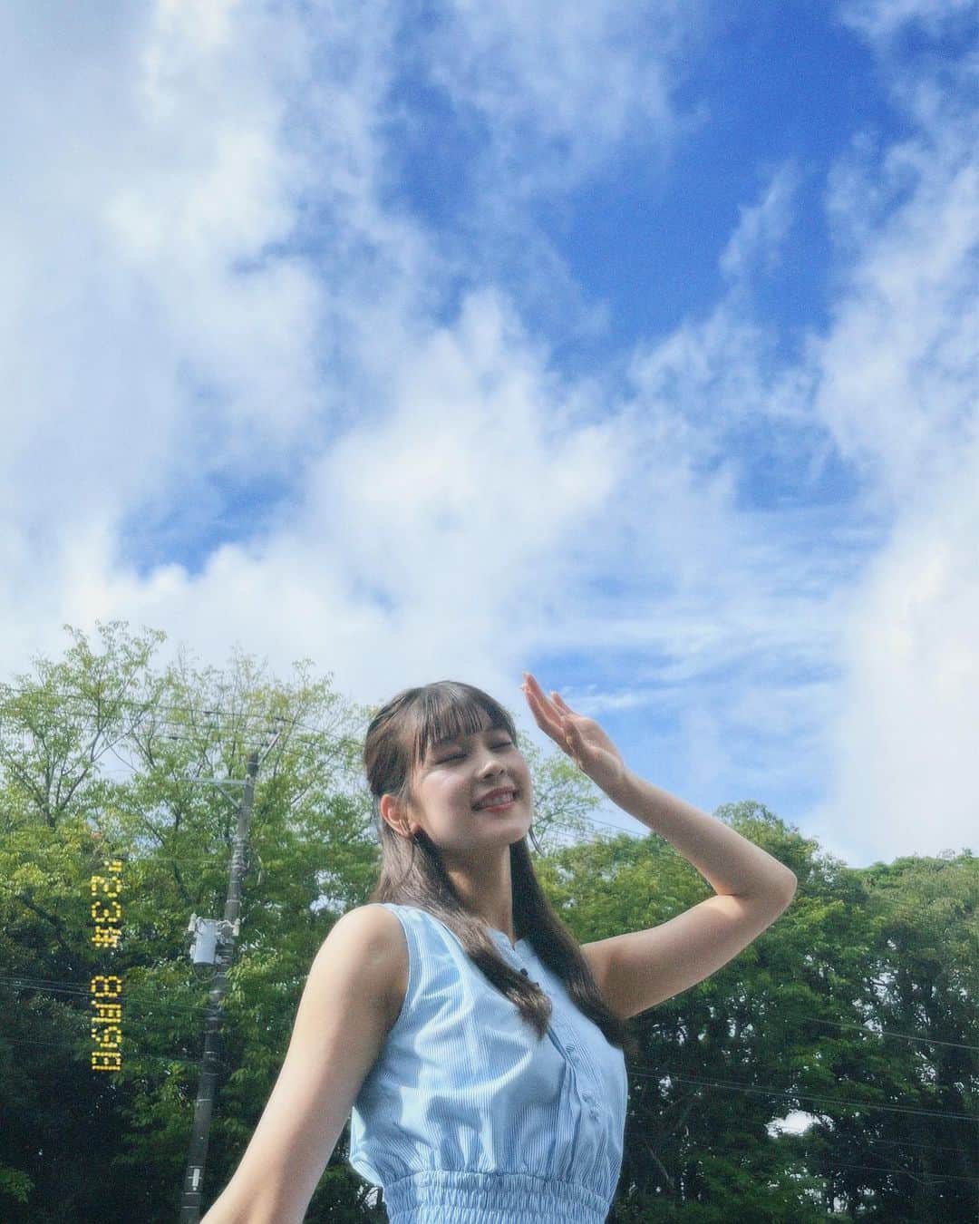 吉川七瀬さんのインスタグラム写真 - (吉川七瀬Instagram)「モーニングこんぱすでした☺️ いいお天気に見えるけど台風に注意してください〜！いってらっしゃい☀️」8月9日 8時38分 - yoshikawa_nanase