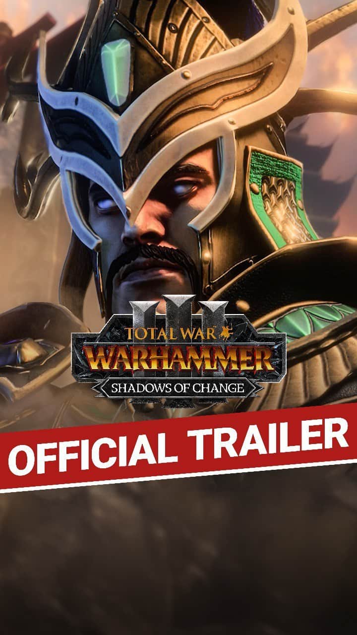 のインスタグラム：「A dragon, a trickster and a witch walk into a bar... 🟢🔵🟣  Brace yourself for thrilling new units, new campaign mechanics, and much more! Shadows of Change hits Total War: WARHAMMER III on August 31st」