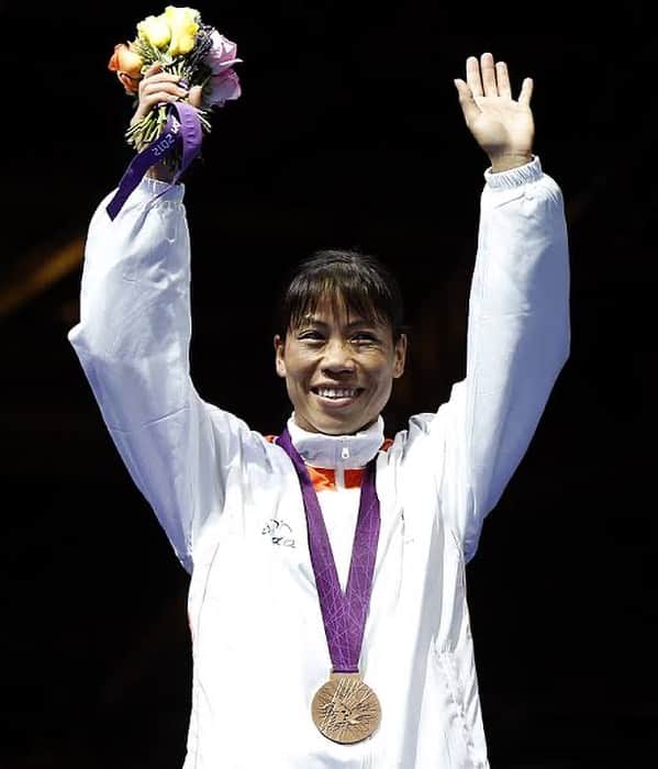 Mary Komのインスタグラム：「On this day at London Olympic 2012 podium」